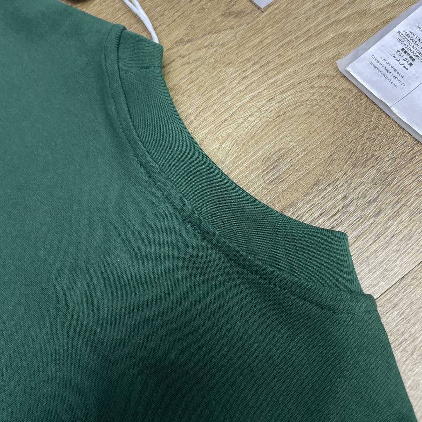 Casablanca Dark Green Tennis Club Icon Short Sleeve T‑Shirt C1193 - DesignerGu