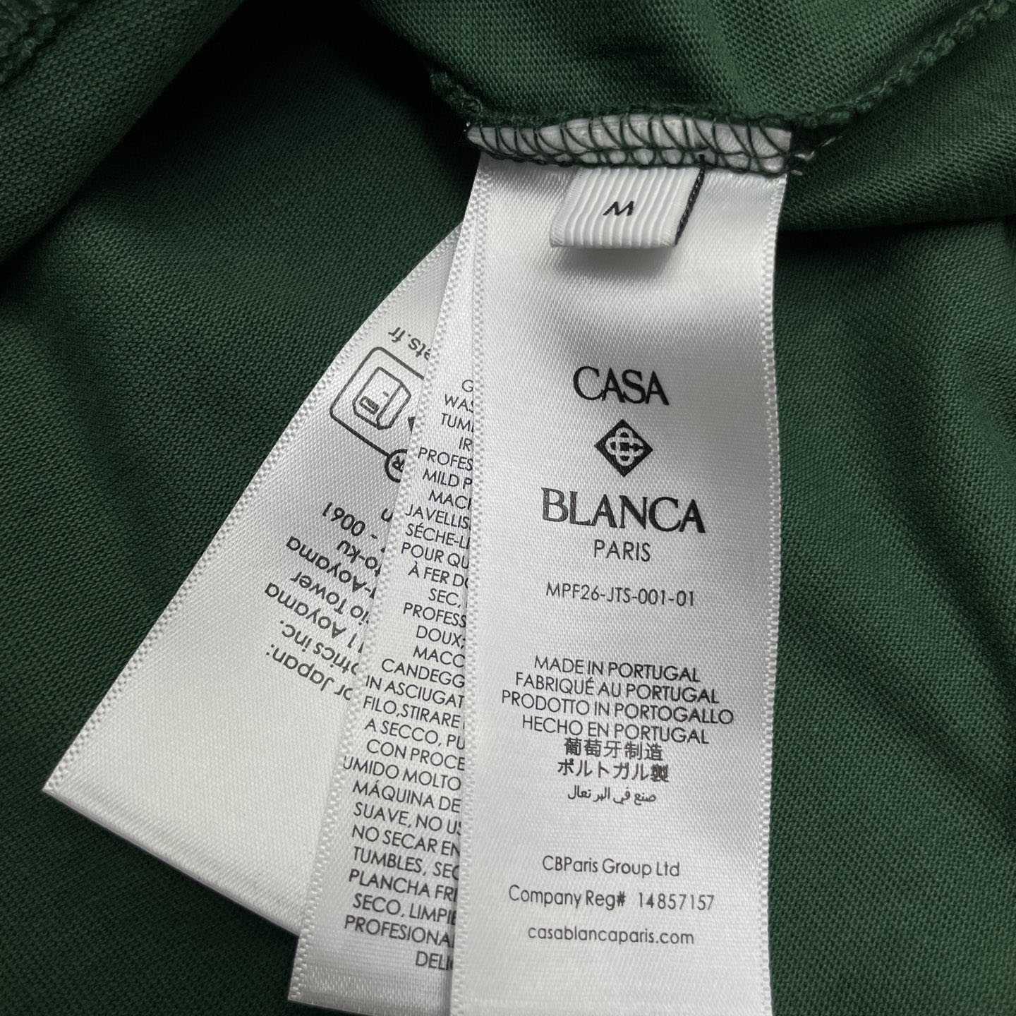 Casablanca Dark Green Tennis Club Icon Short Sleeve T‑Shirt C1193 - DesignerGu