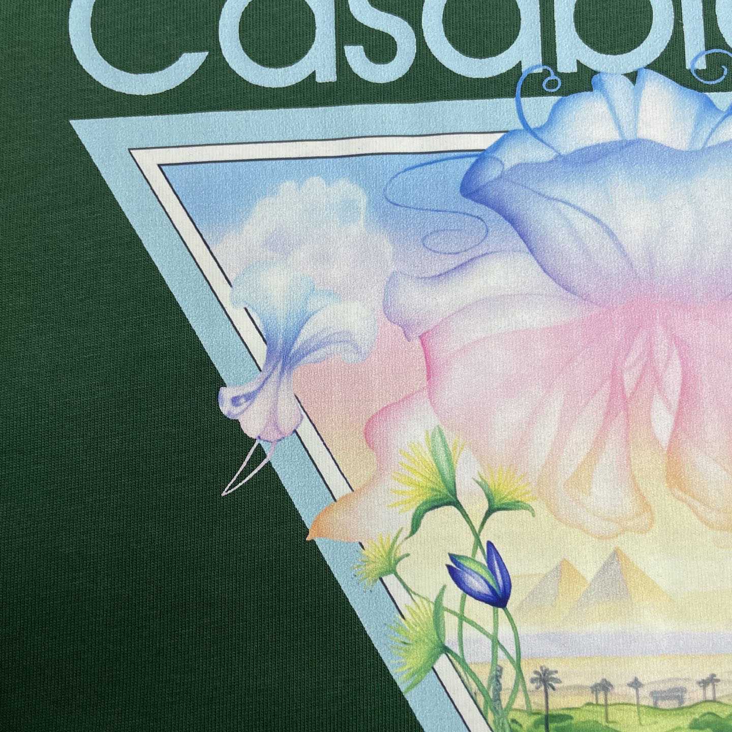 Casablanca Dark Green Tennis Club Icon Short Sleeve T‑Shirt C1193 - DesignerGu