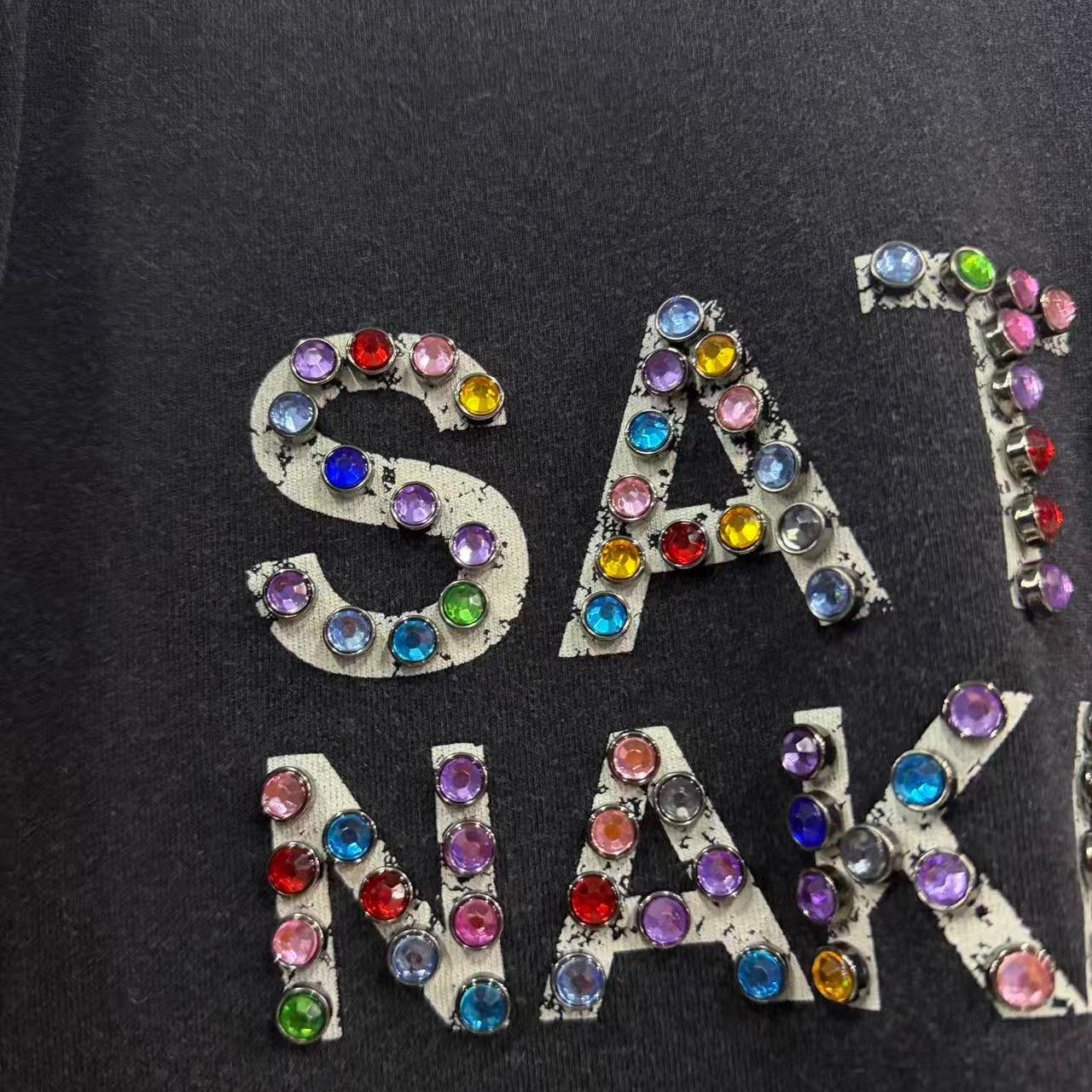 Satoshi Nakamoto Studded Logo T-Shirt - DesignerGu