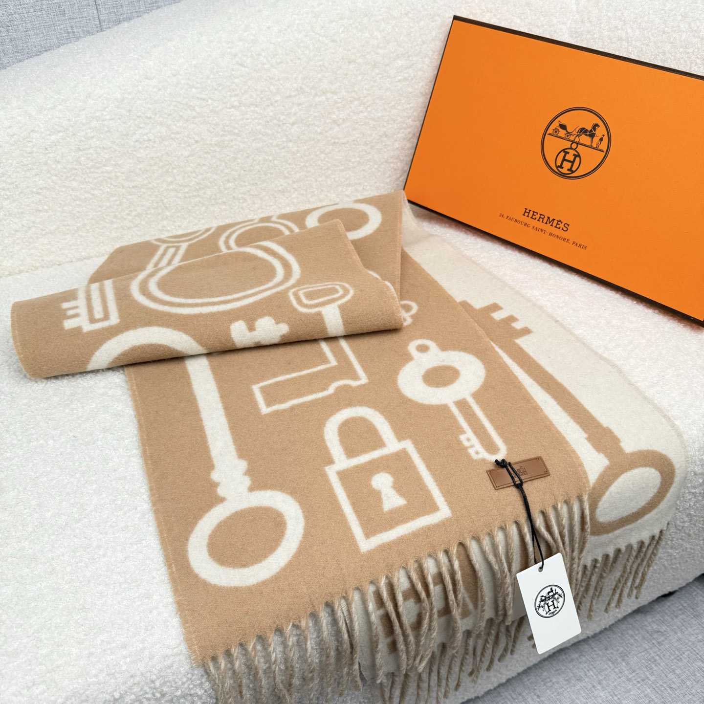 Hermes Casaque Porte-Clefs Scarf - DesignerGu