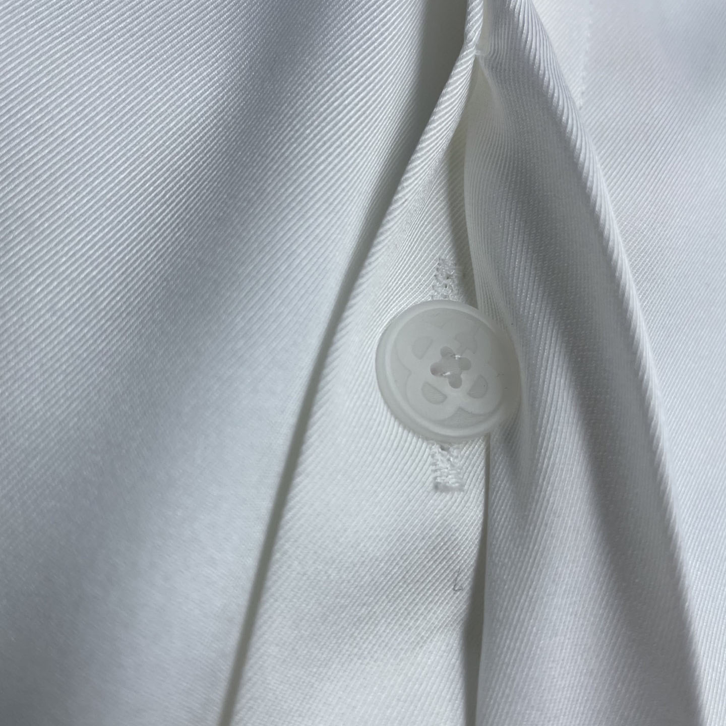 Casablanca White Hotel Emblem Short Sleeve Silk Shirt CA3600 - DesignerGu