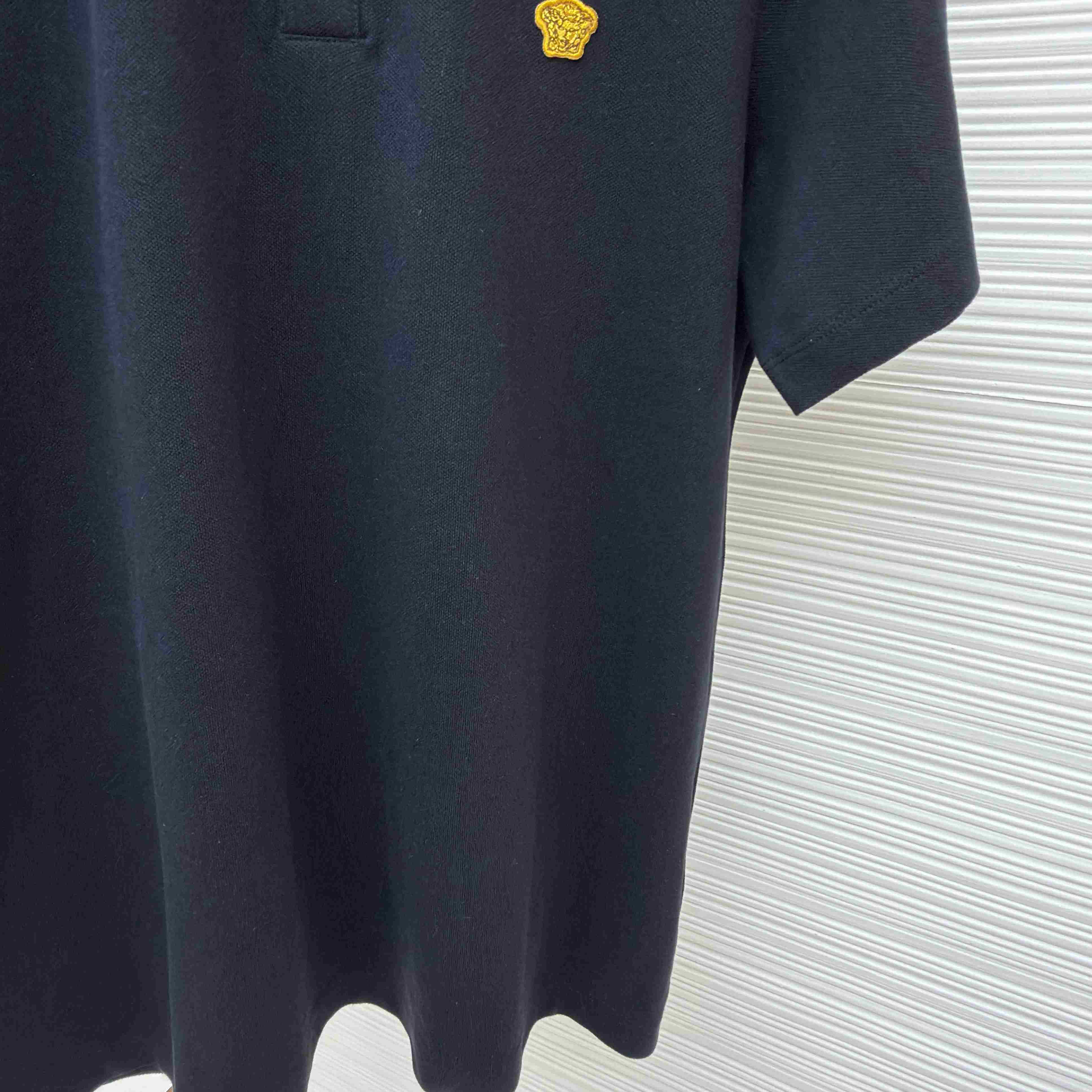 Versace Embroidered Cotton Piqué Polo - DesignerGu