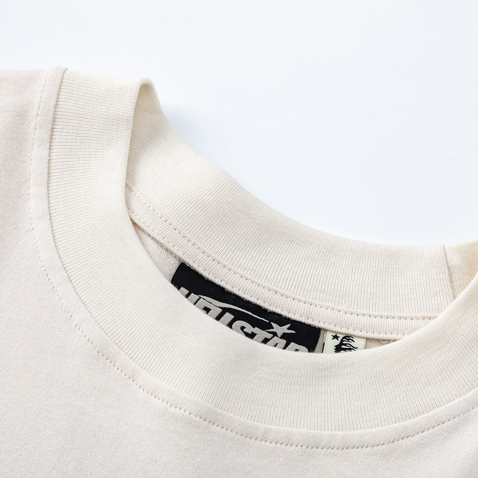Hellstar Classic T-Shirt 'White/Brown' - DesignerGu