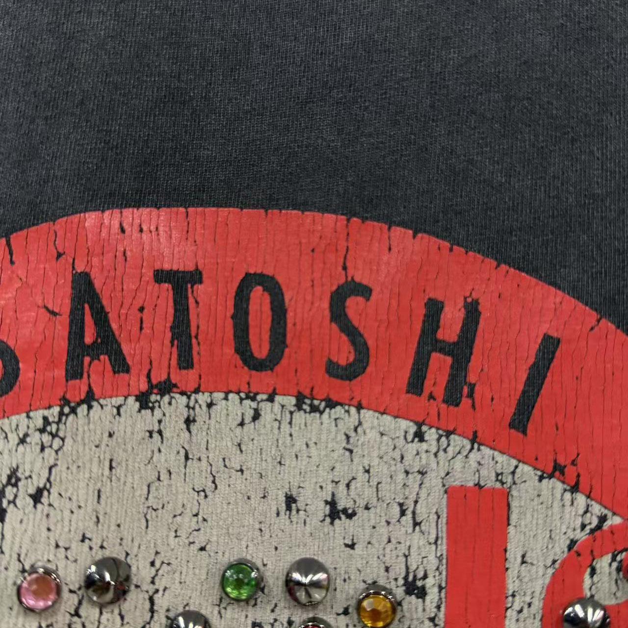 Satoshi Nakamoto Ask Satoshi Tee 'Washed Black' - DesignerGu