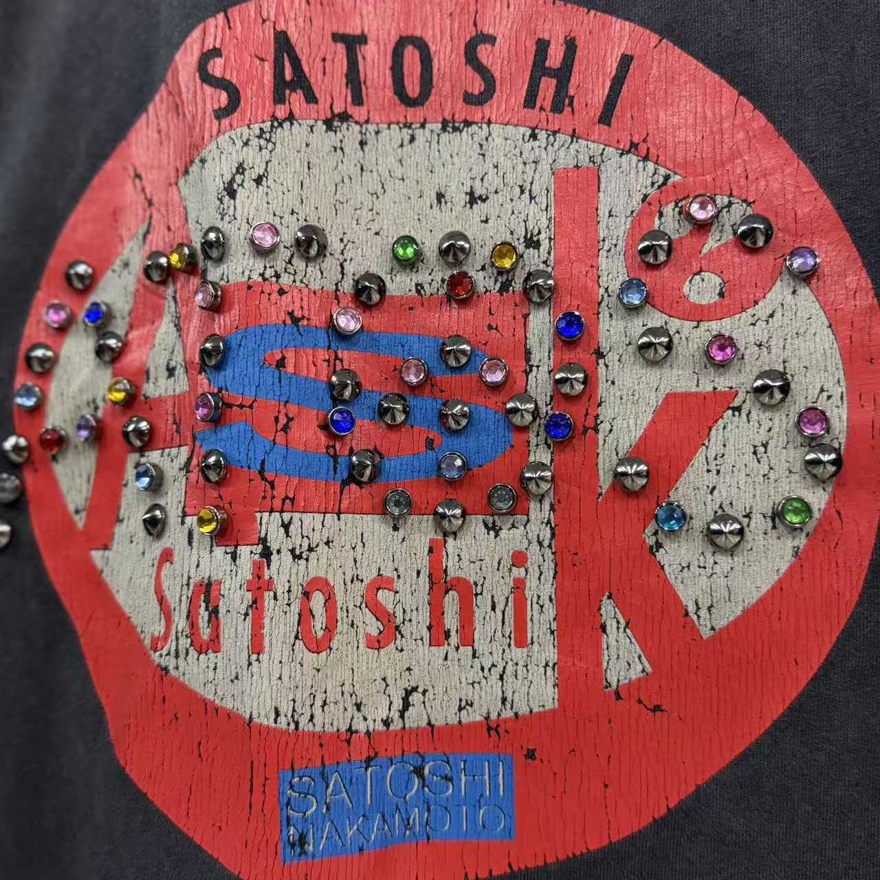 Satoshi Nakamoto Ask Satoshi Tee 'Washed Black' - DesignerGu