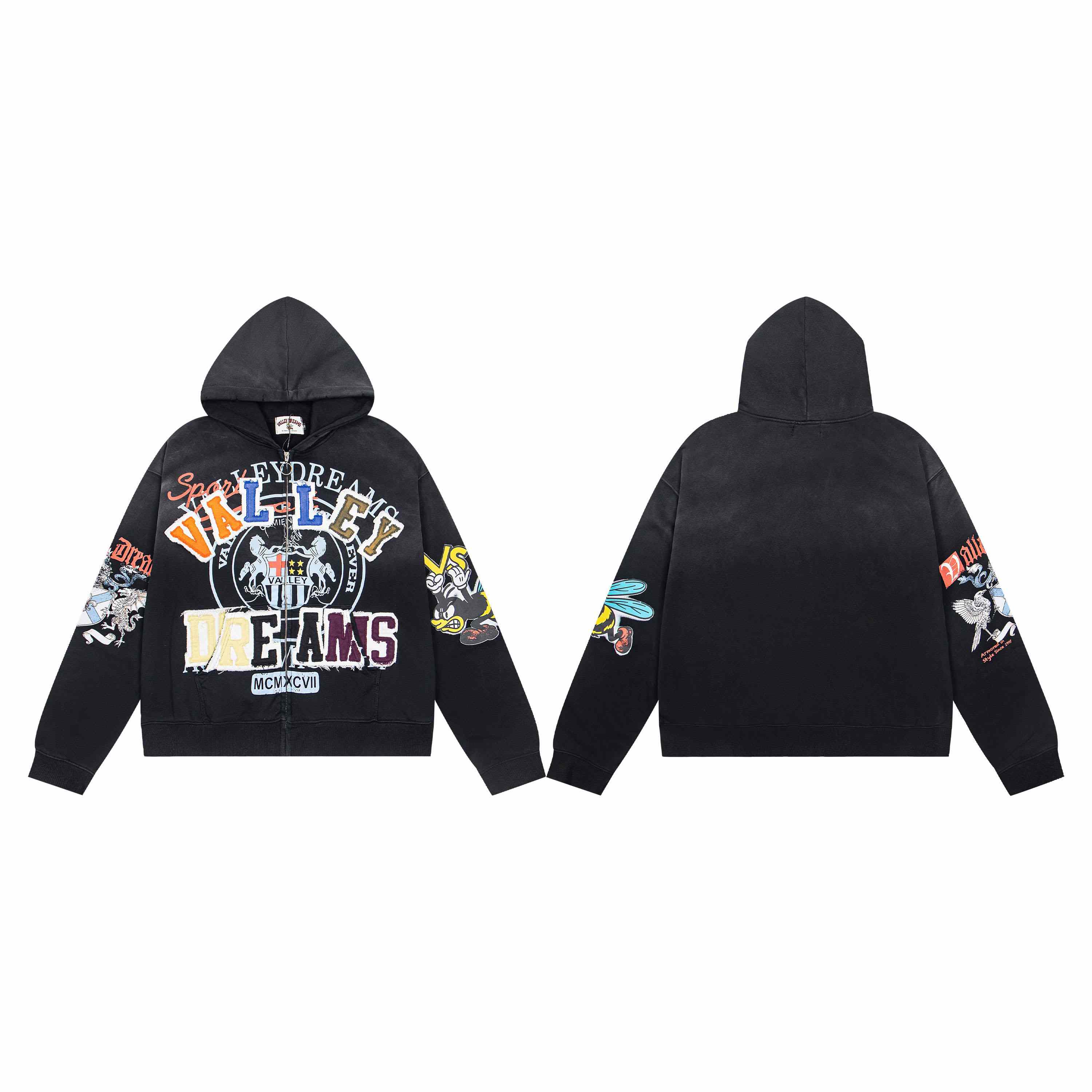 Vale Forever Blasted Zip Up - DesignerGu
