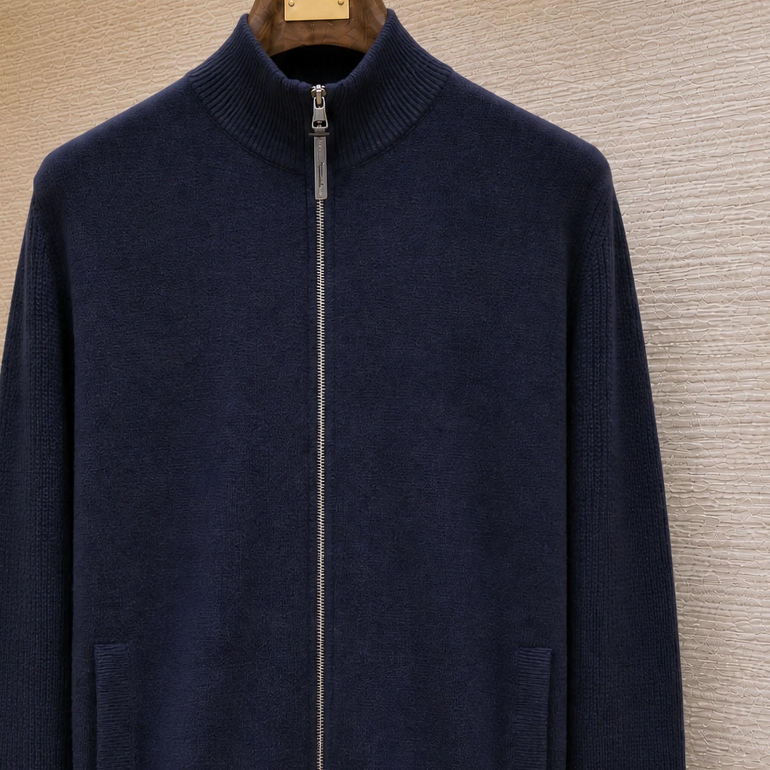 Moncler Wool & Cashmere Zip-Up Cardigan - DesignerGu