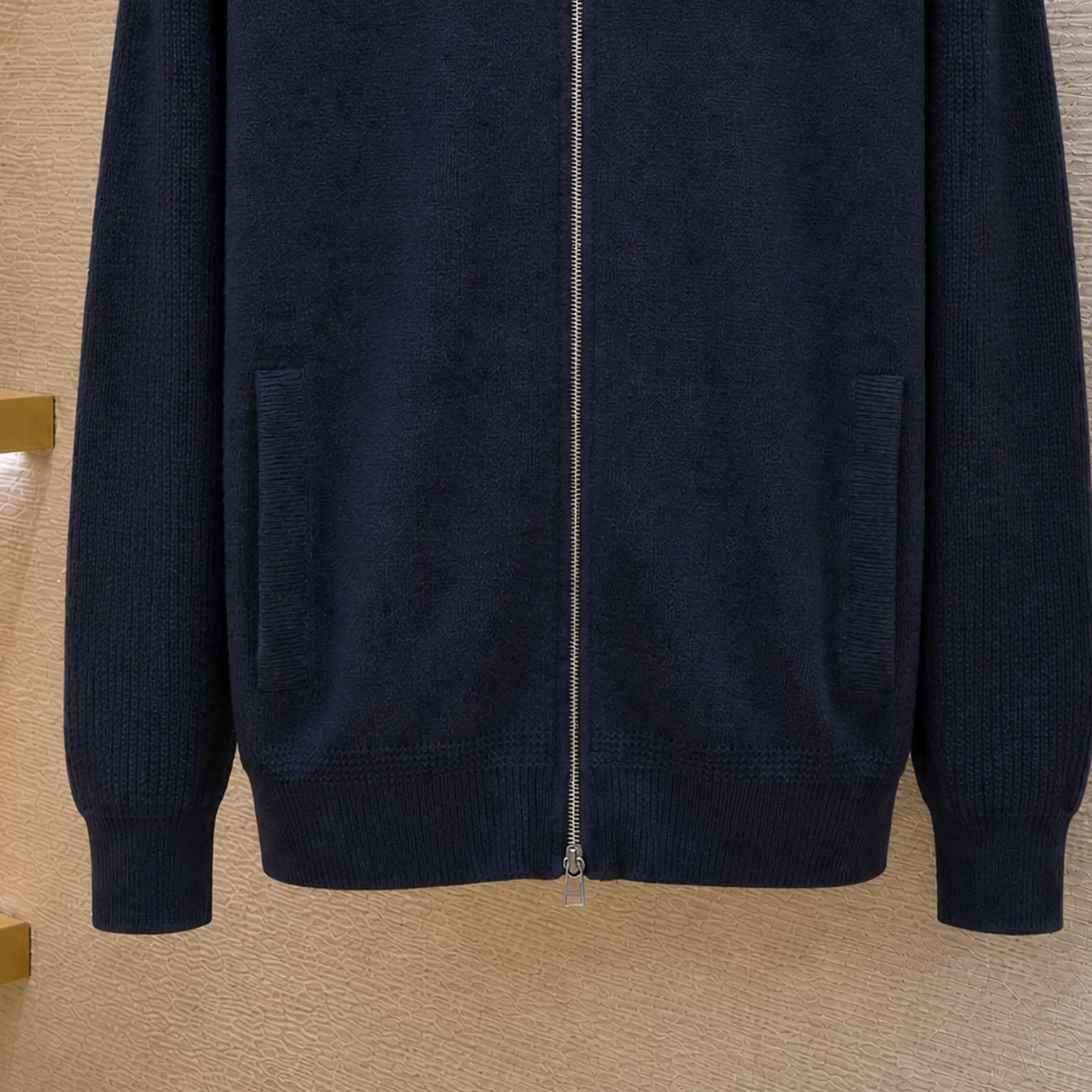 Moncler Wool & Cashmere Zip-Up Cardigan - DesignerGu