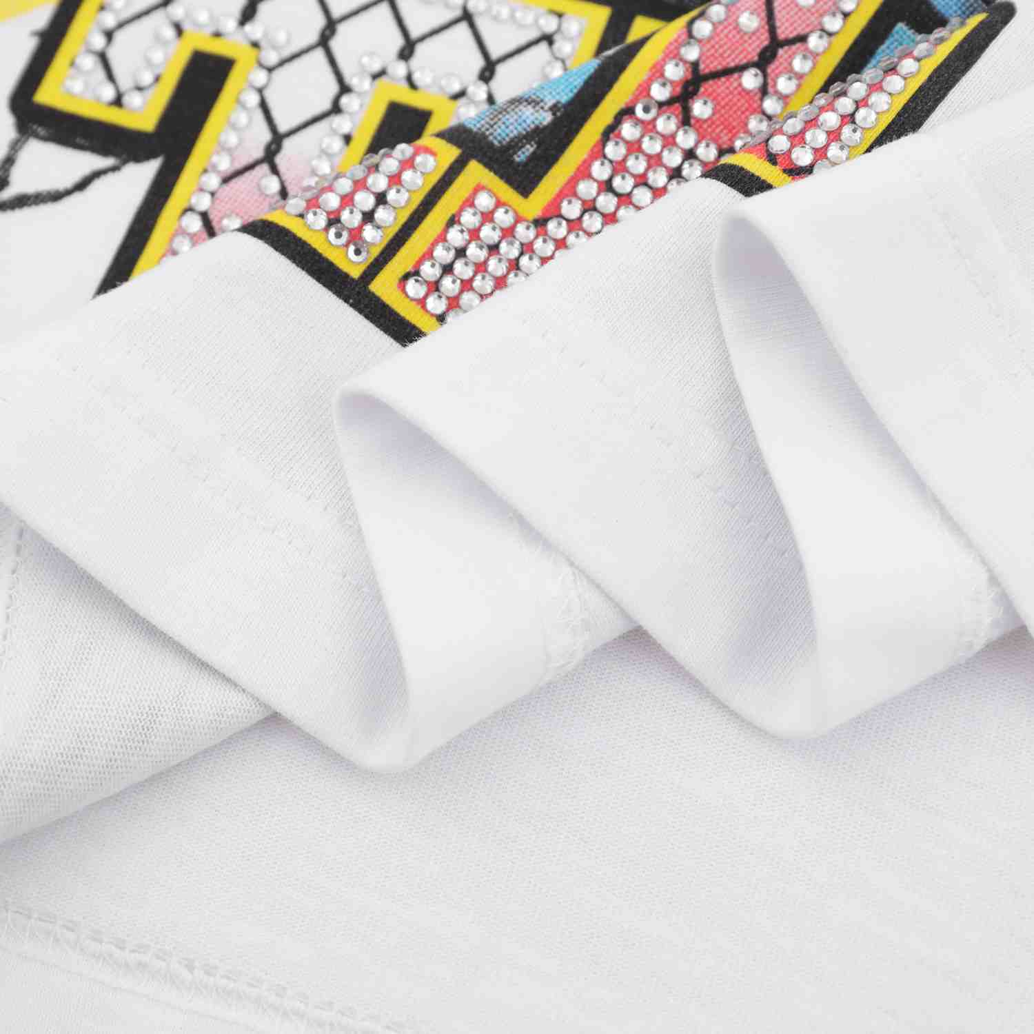 Vale Forever Polo Bling Tee 'White' - DesignerGu