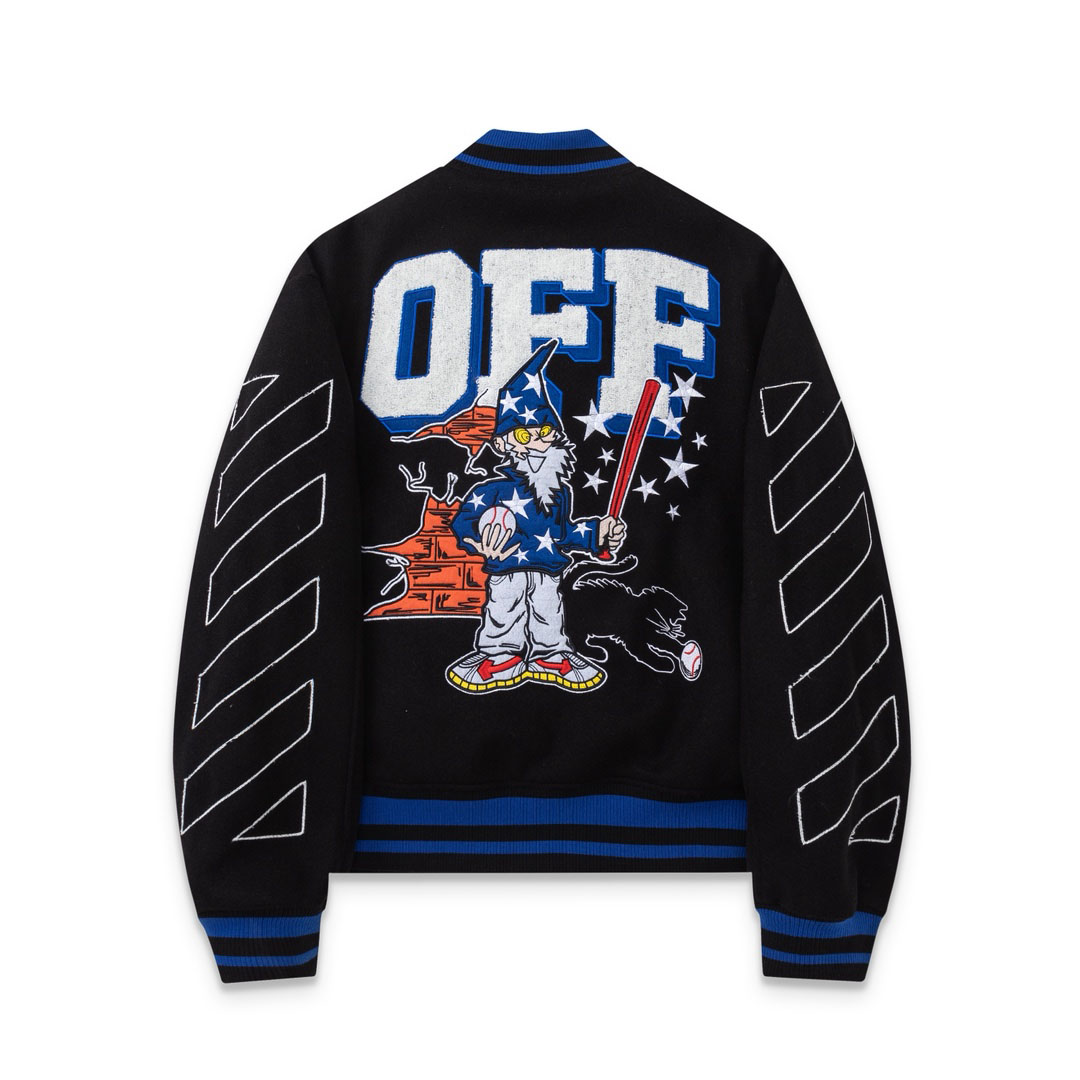 Off-White™ Street Wiz Wool Varsity Jacket - DesignerGu