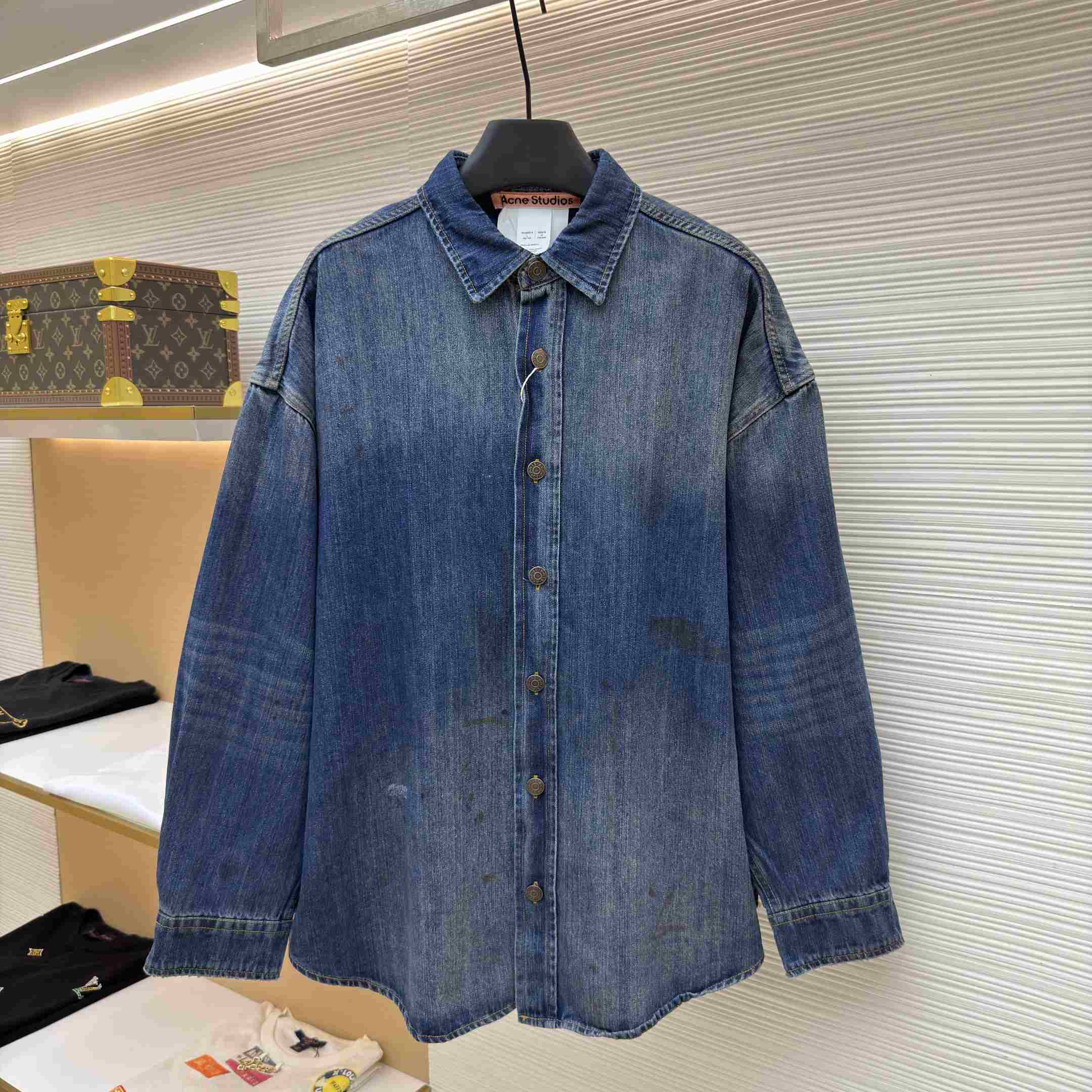 Acne Studios Denim Button-Up Shirt - DesignerGu