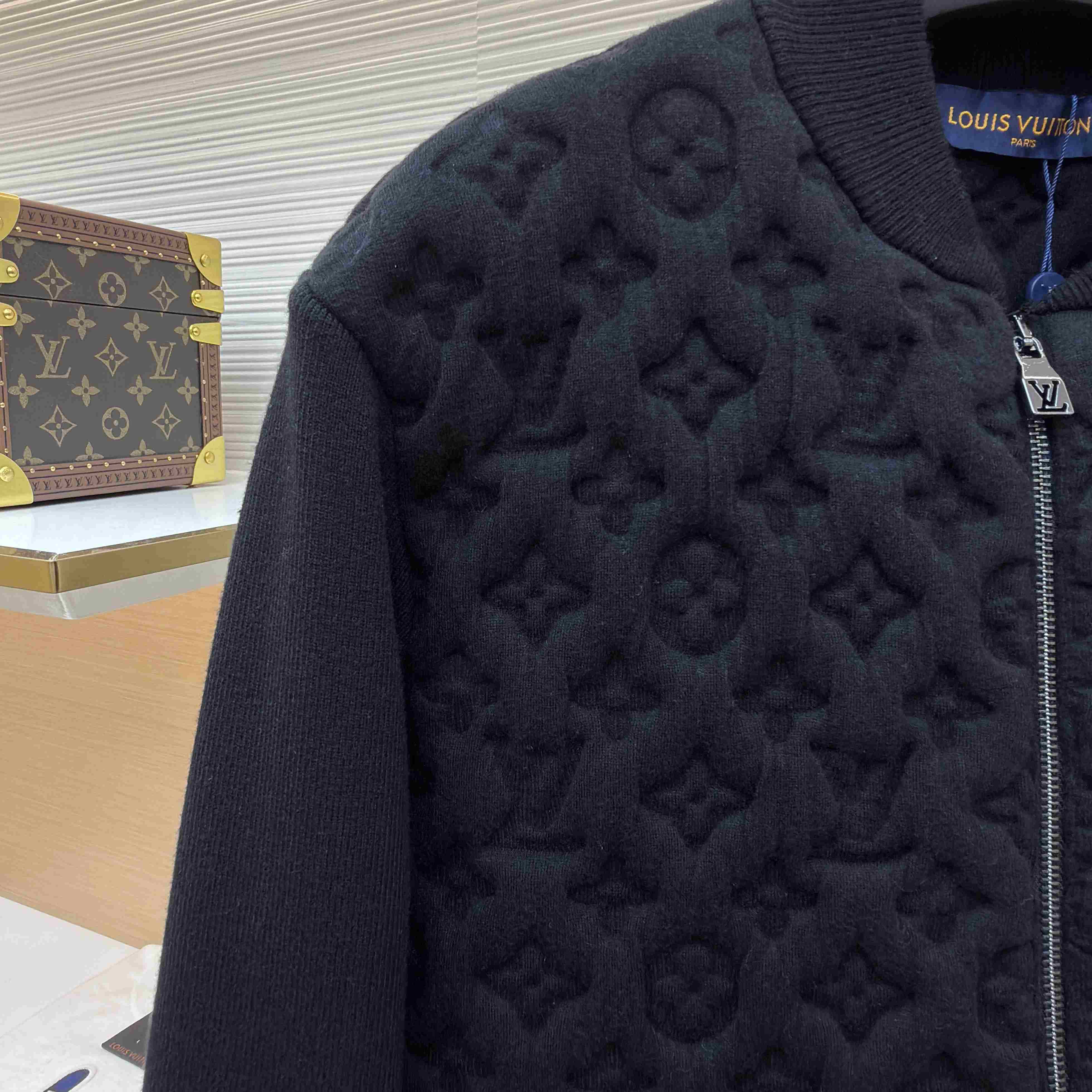 Louis Vuitton Monogram Padded Wool Blend Bomber 1AGJV7 - DesignerGu