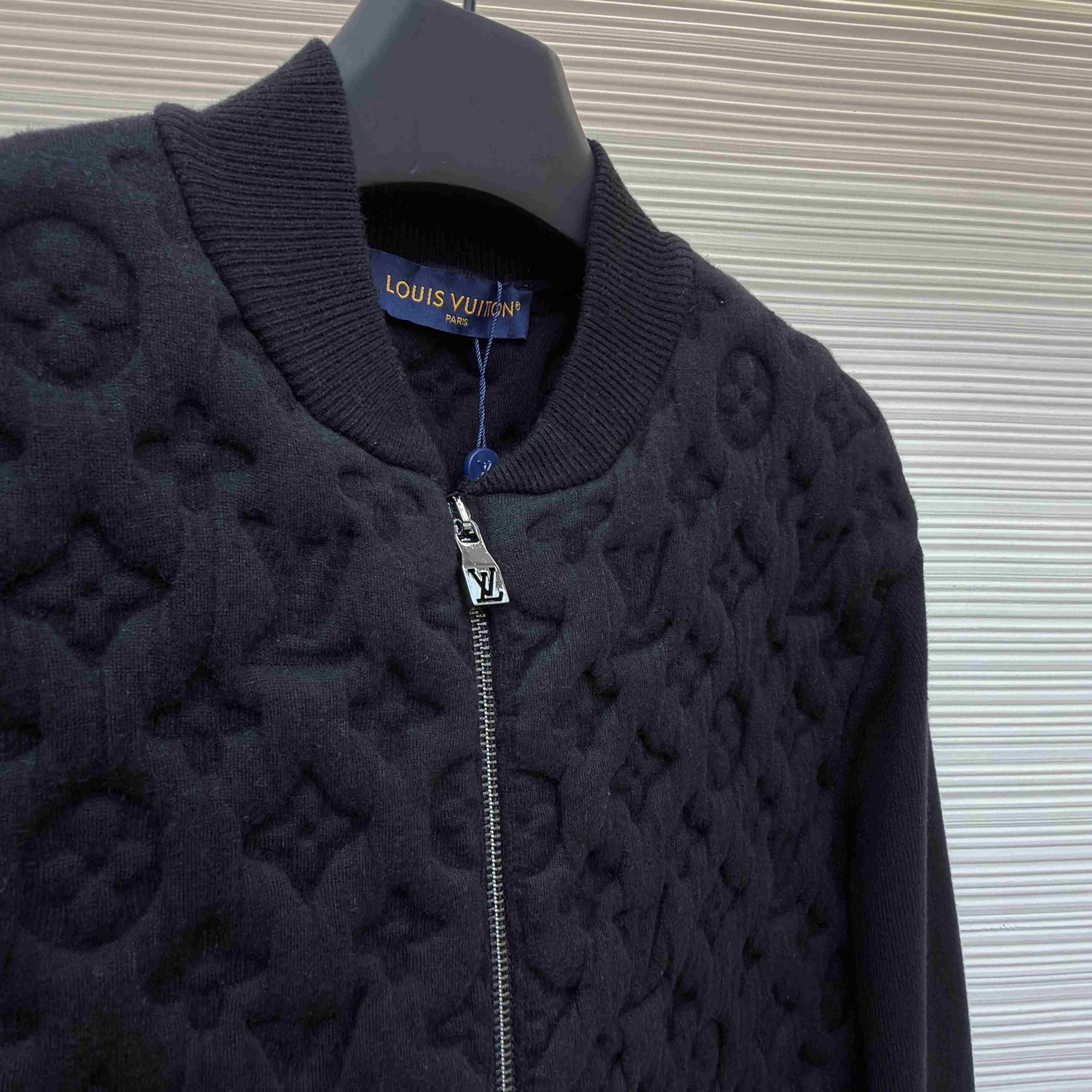Louis Vuitton Monogram Padded Wool Blend Bomber 1AGJV7 - DesignerGu