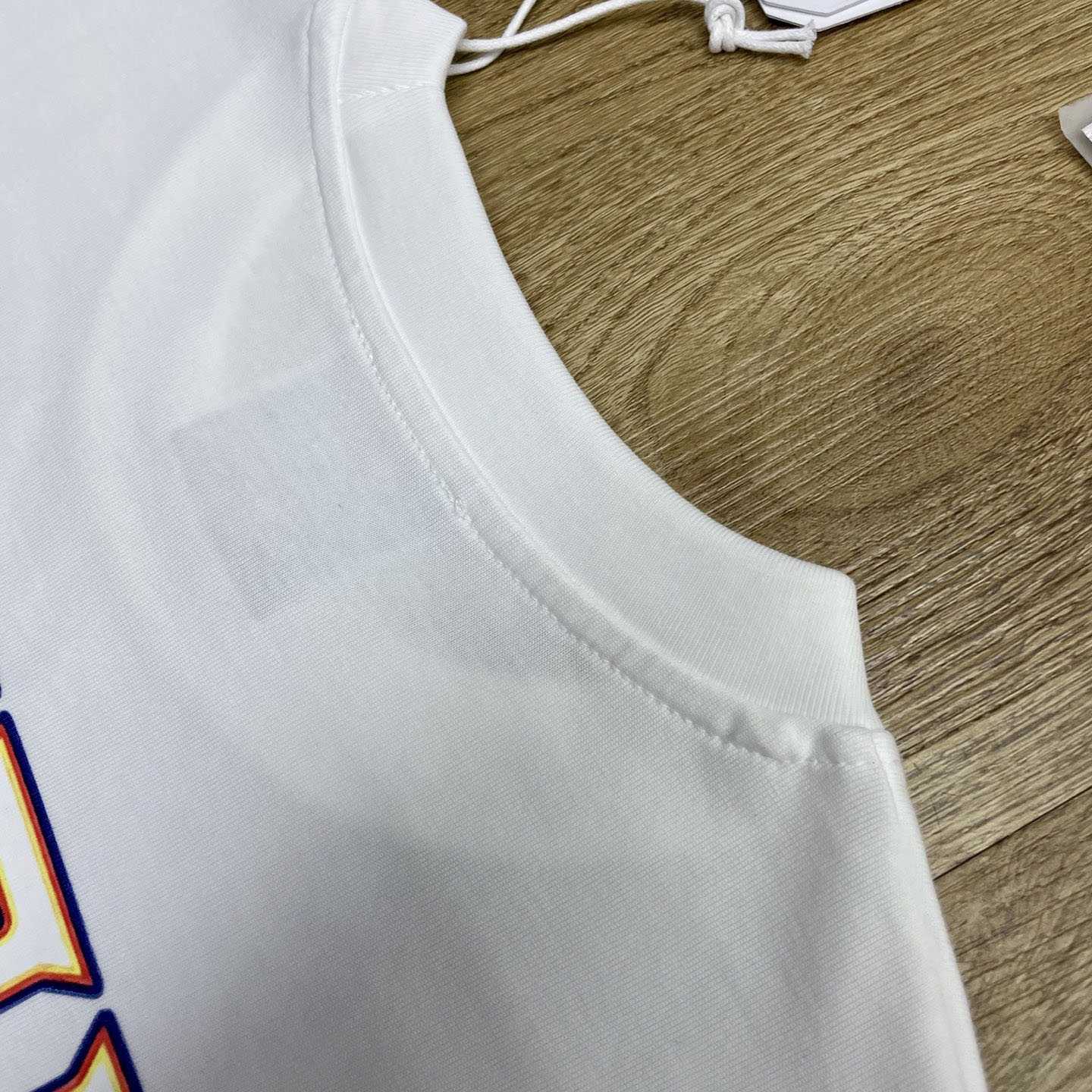 Casablanca White Hermons Mirage Short Sleeve T‑Shirt C1195 - DesignerGu