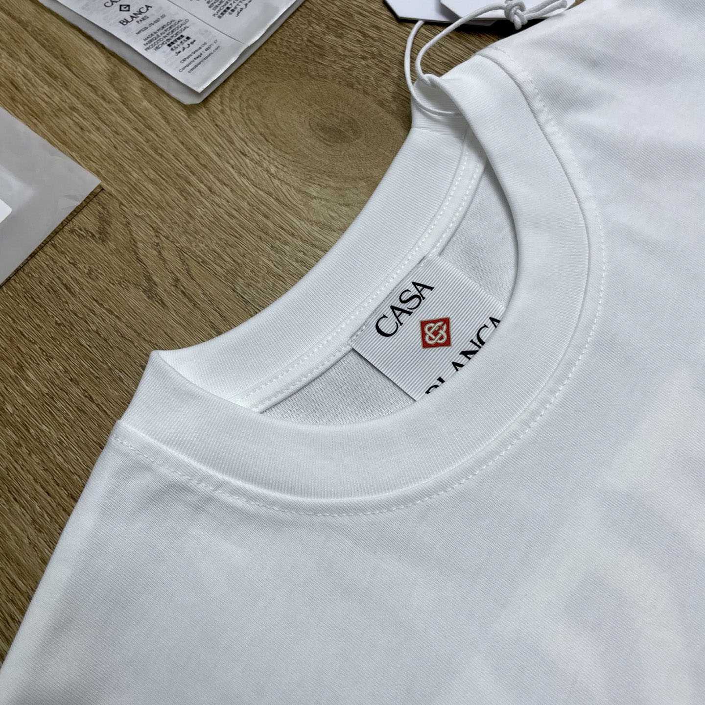 Casablanca White Hermons Mirage Short Sleeve T‑Shirt C1195 - DesignerGu