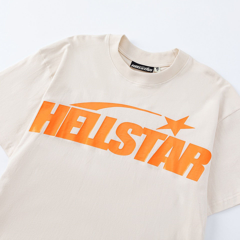 Hellstar Classic T-Shirt  'White/Orange' - DesignerGu