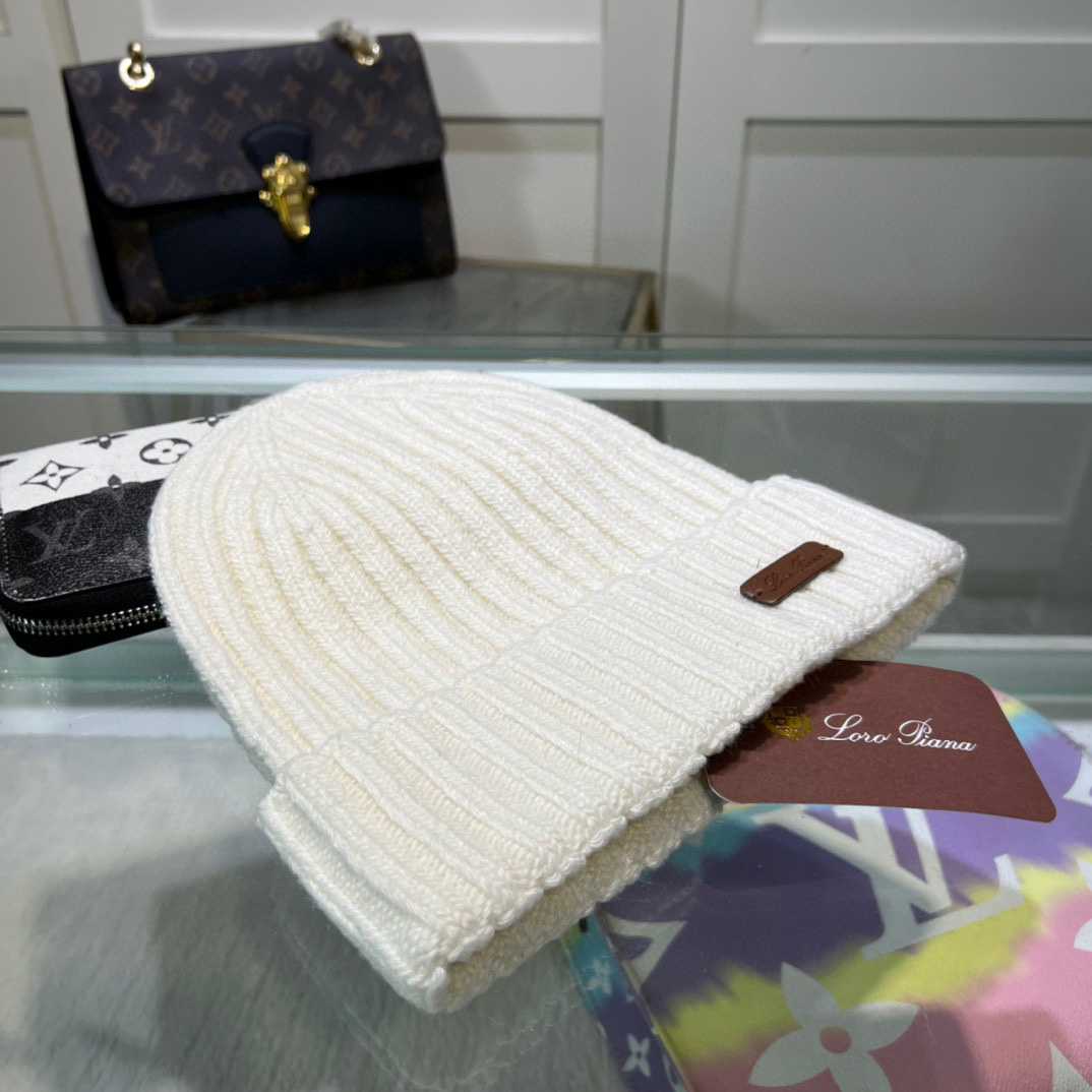 Loro Piana Niseko Leather-Trimmed Cotton Beanie - DesignerGu