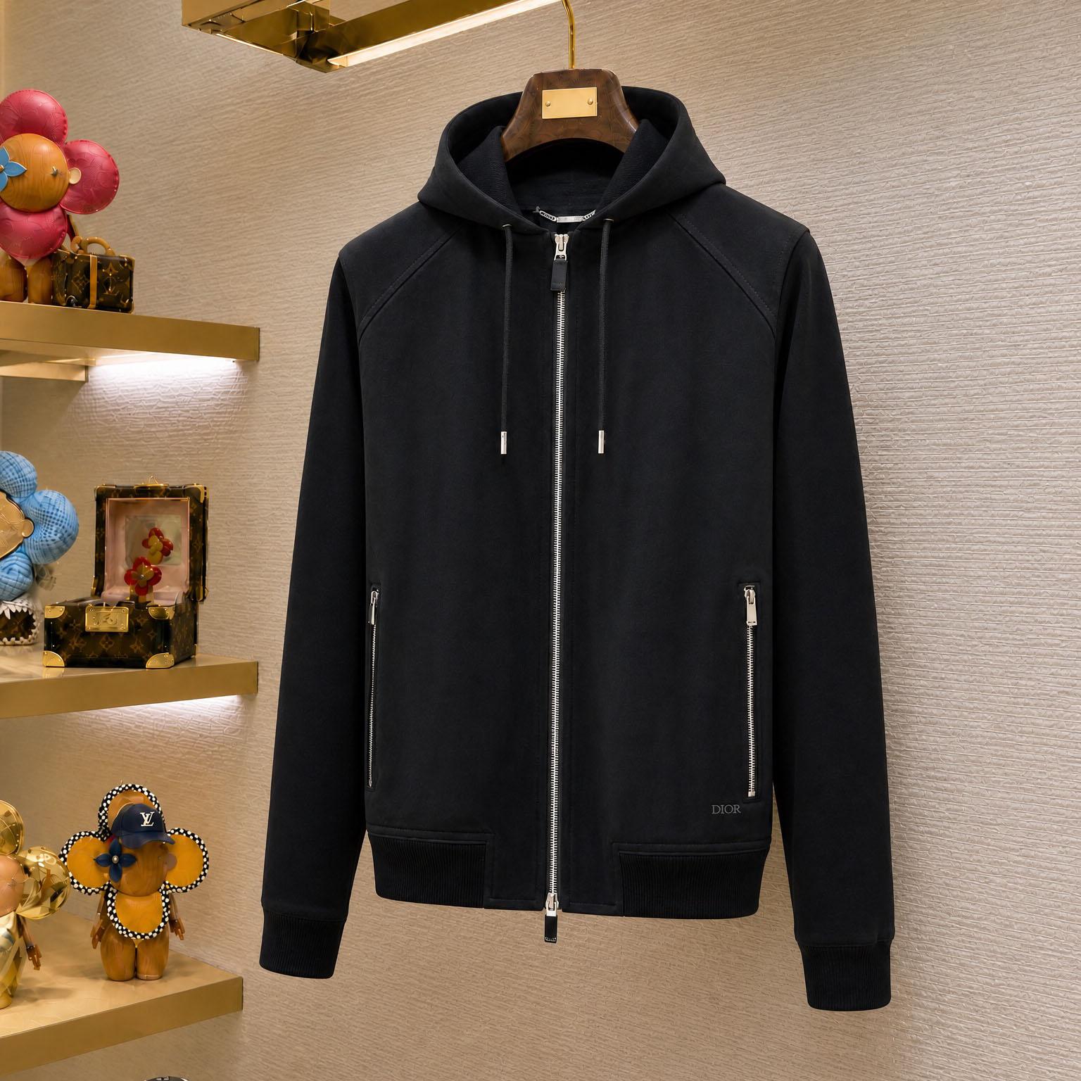 Dior Icons Zipped Hooded Sweatshirt - DesignerGu