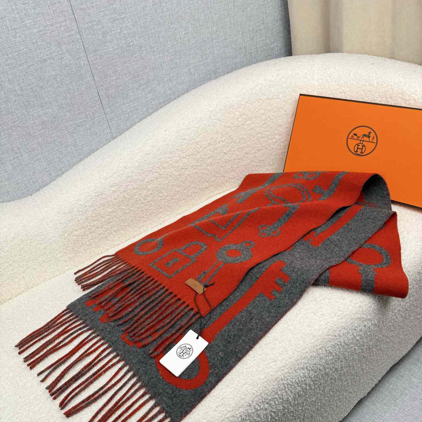 Hermes Casaque Porte-Clefs Scarf - DesignerGu