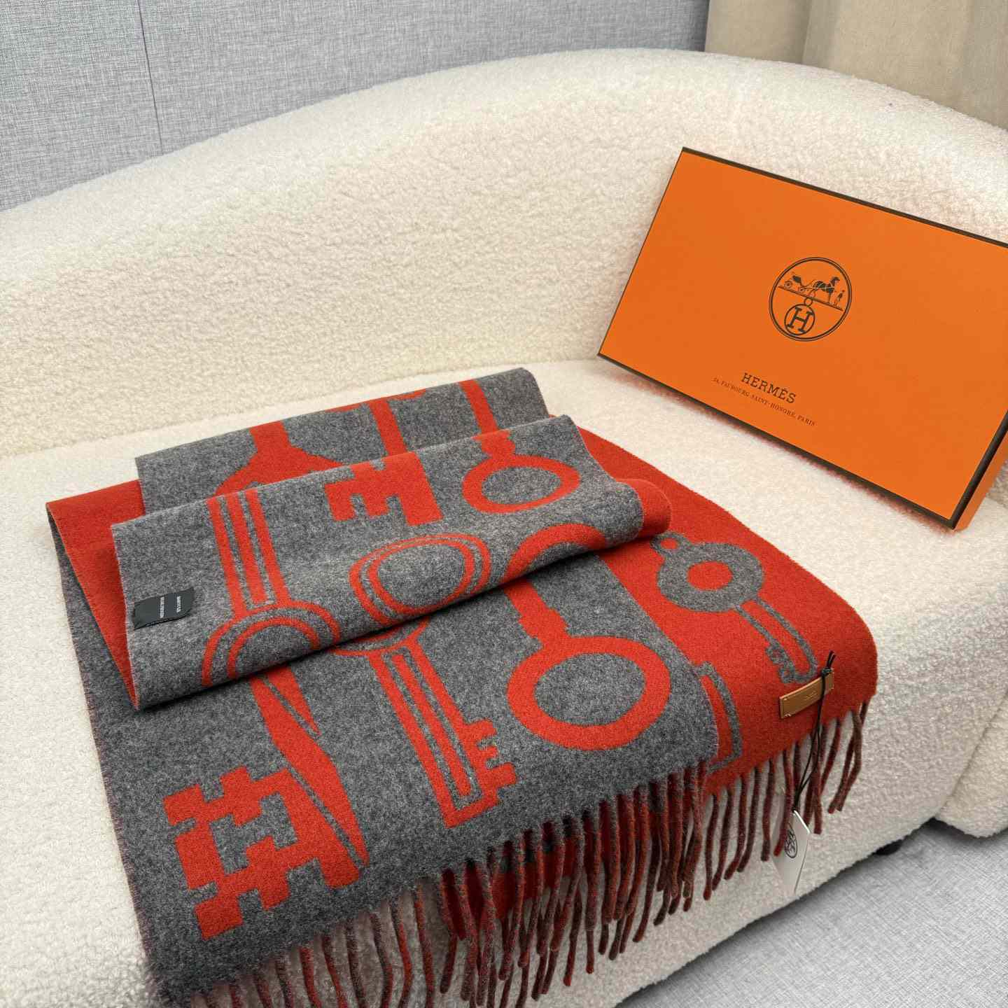 Hermes Casaque Porte-Clefs Scarf - DesignerGu
