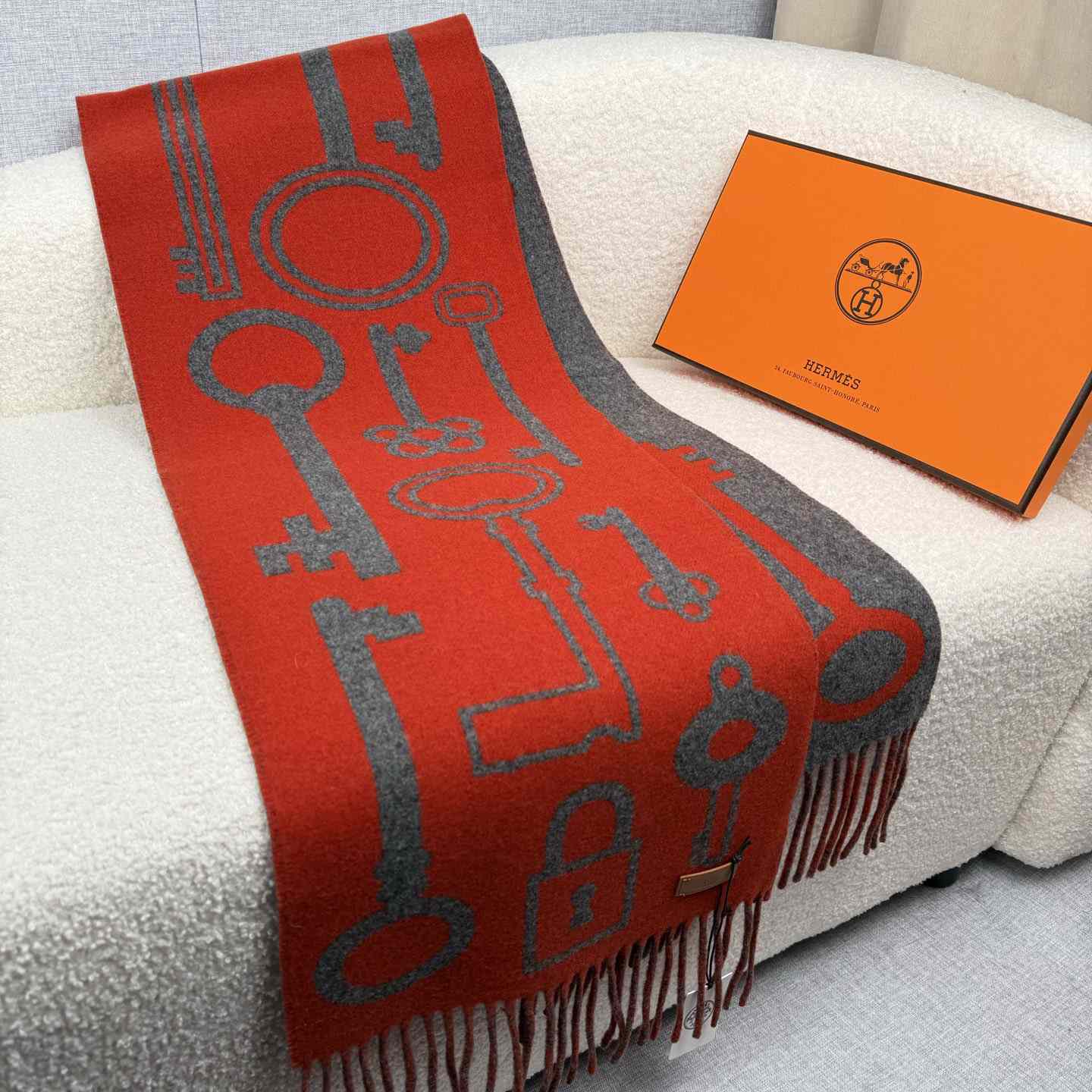 Hermes Casaque Porte-Clefs Scarf - DesignerGu