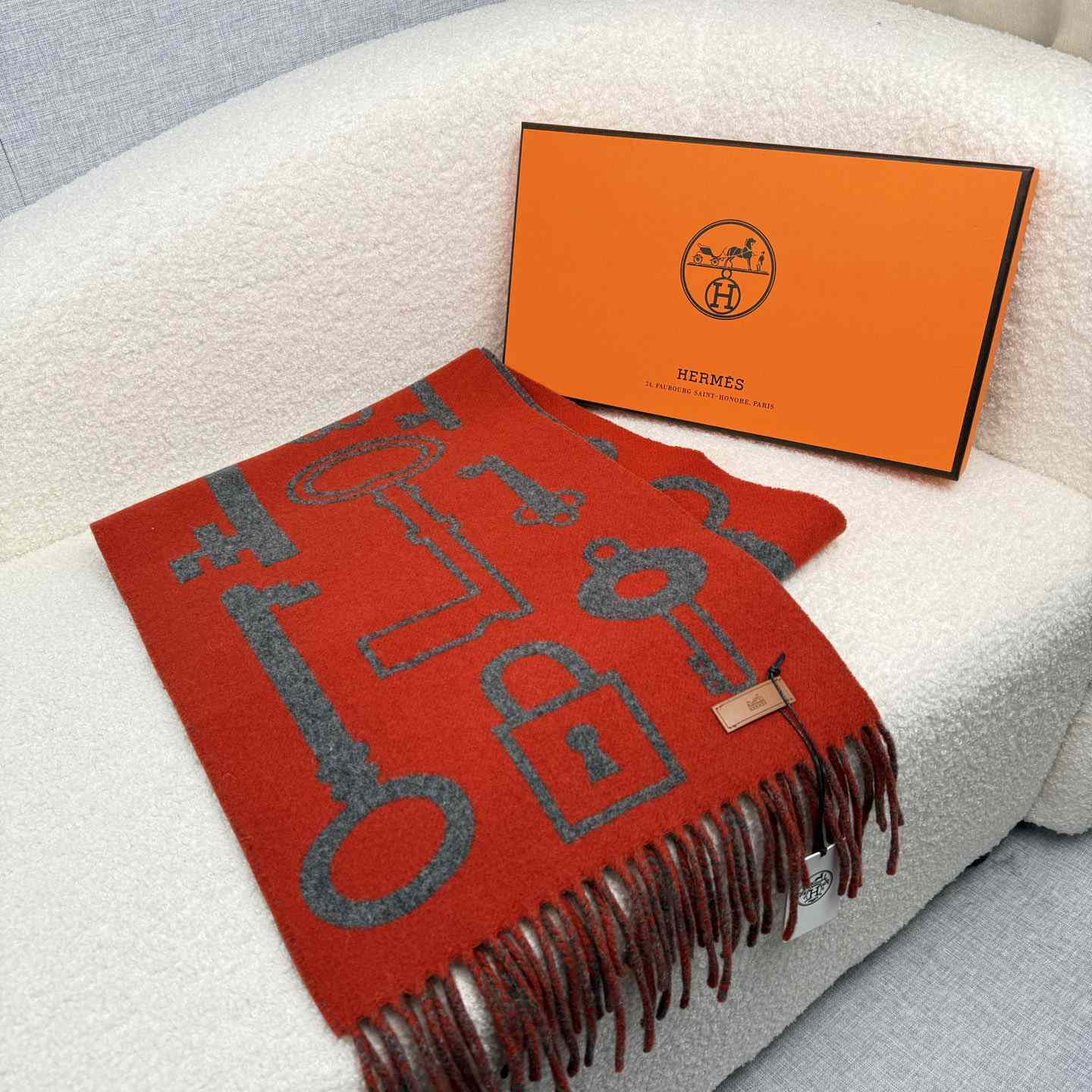 Hermes Casaque Porte-Clefs Scarf - DesignerGu