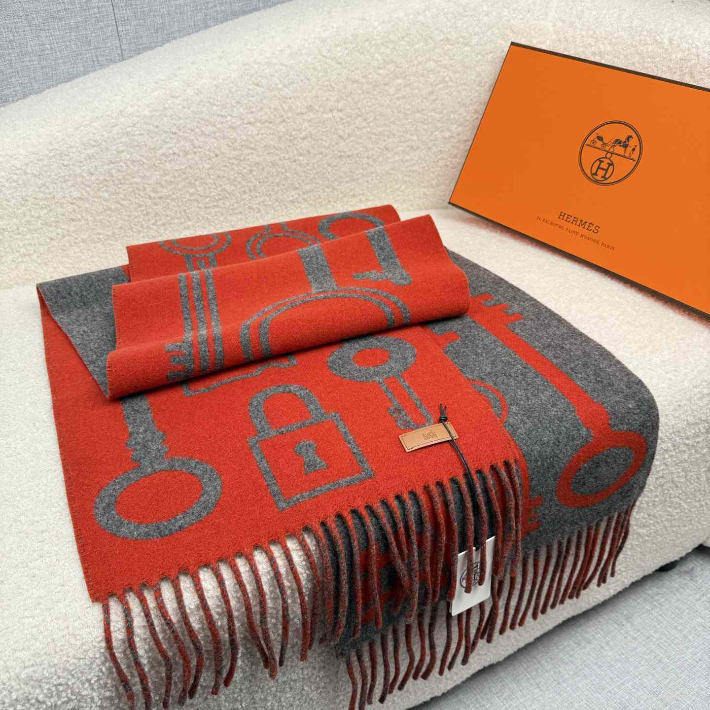 Hermes Casaque Porte-Clefs Scarf - DesignerGu