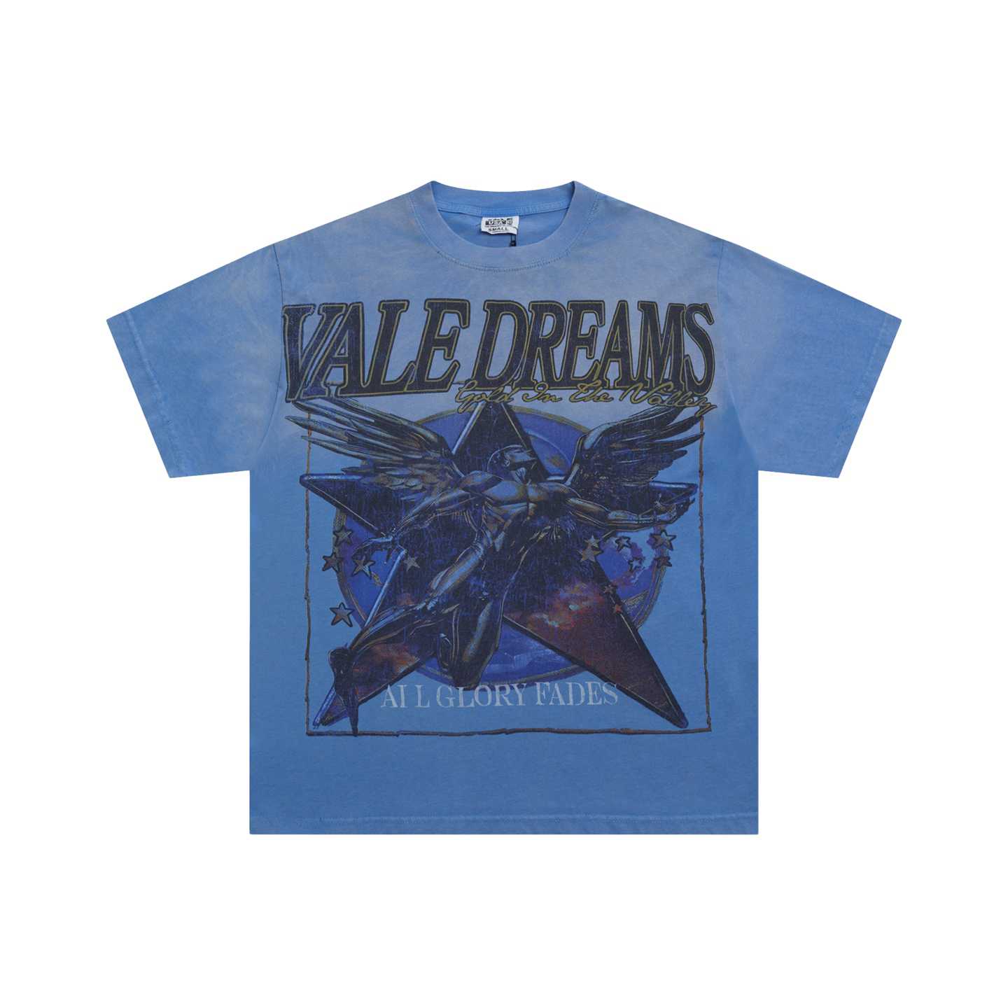 Vale Forever Glory Tee 'Blue' - DesignerGu