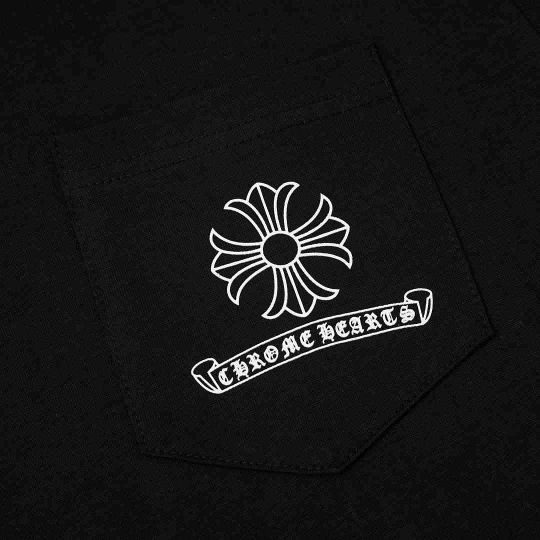 Chrome Hearts USA Script White Long Sleeve Tee - DesignerGu