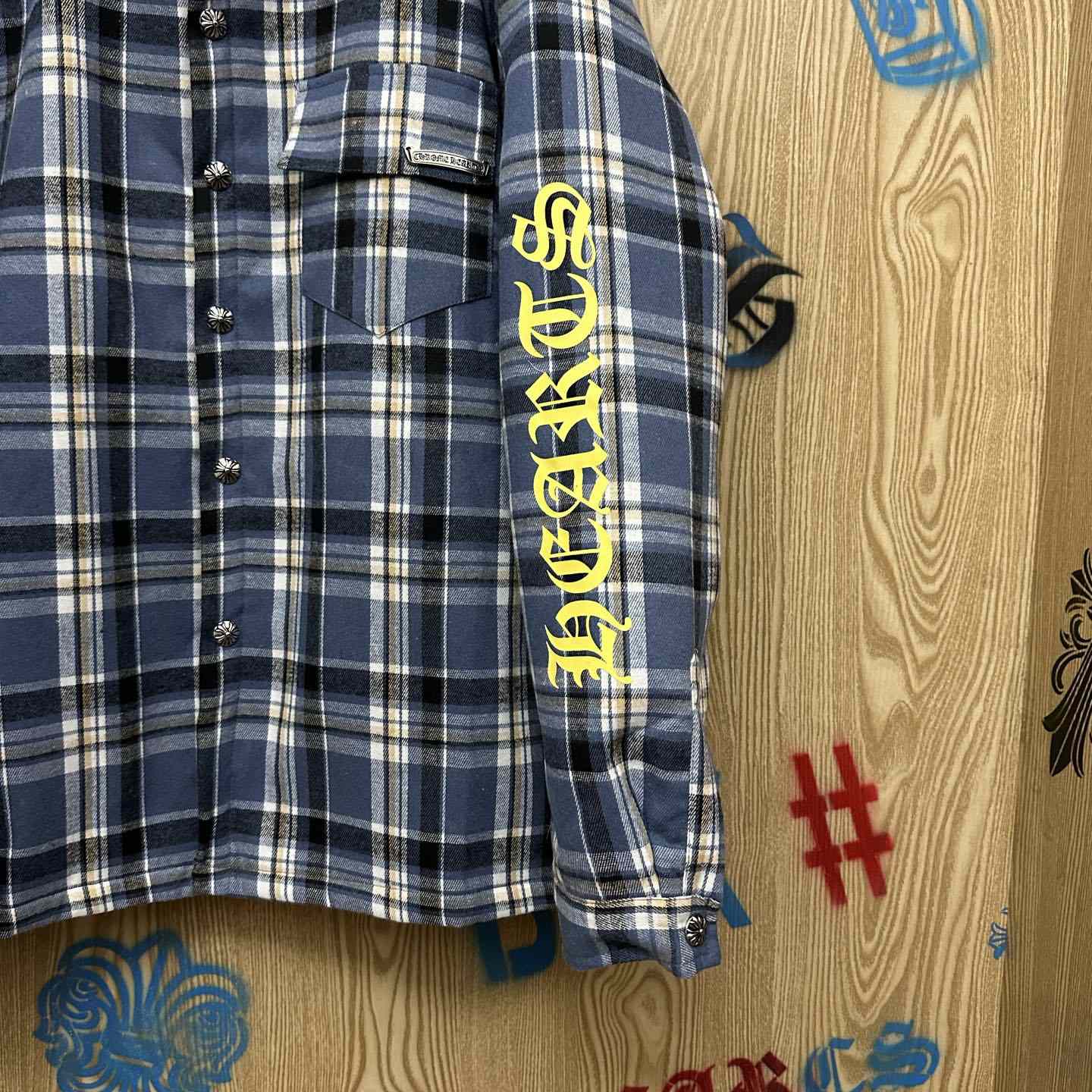 Chrome Hearts Workn Flannel Shirt Jacket - DesignerGu