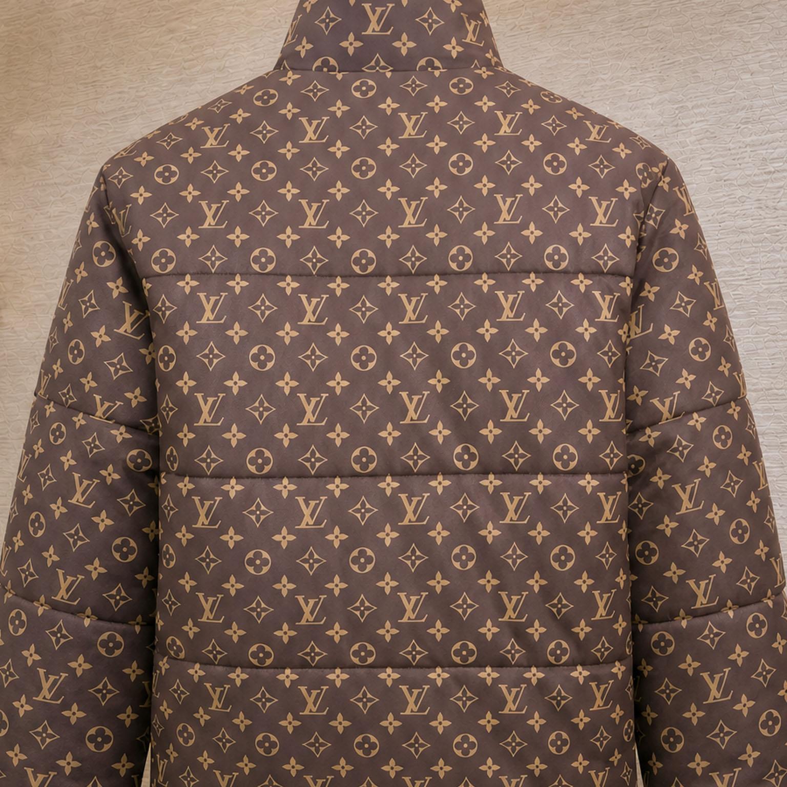 Louis Vuitton Vintage Effect Leather Track Top 1AK6UR - DesignerGu