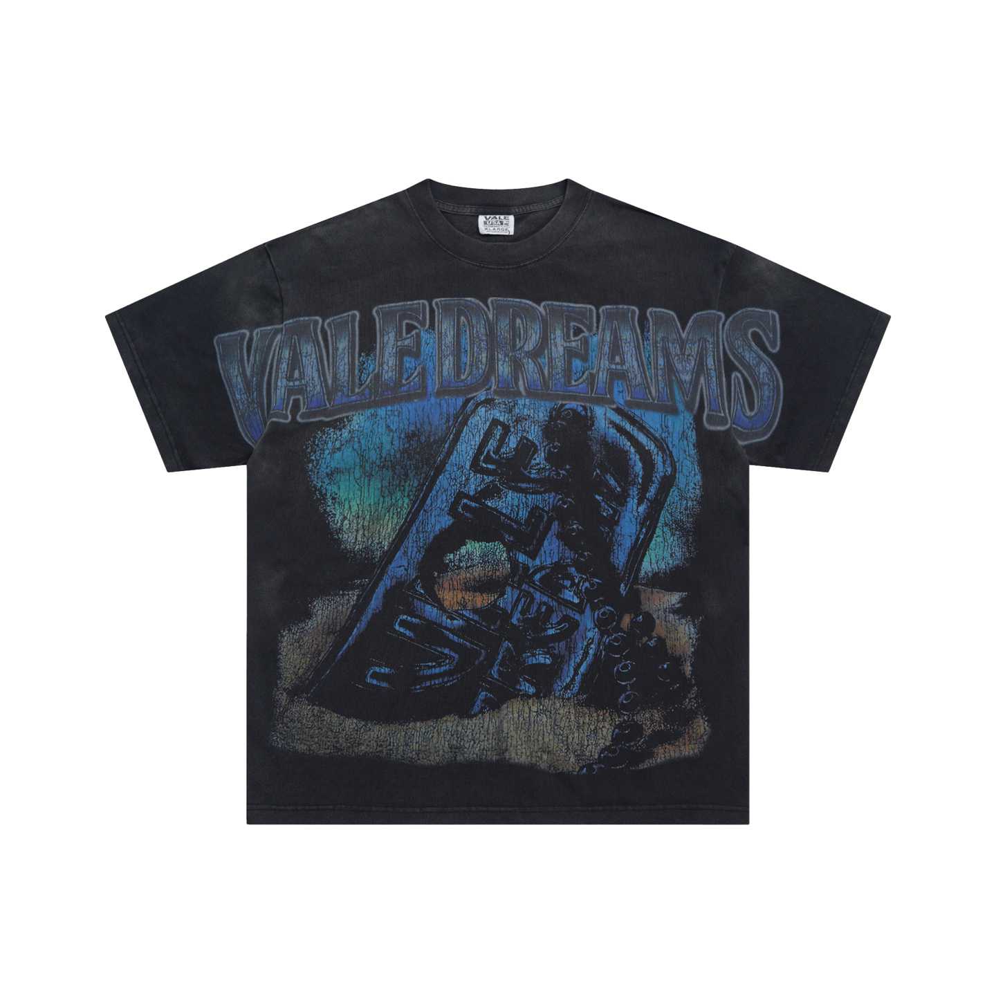  Vale Forever Dog Tag Big Tee Black - DesignerGu