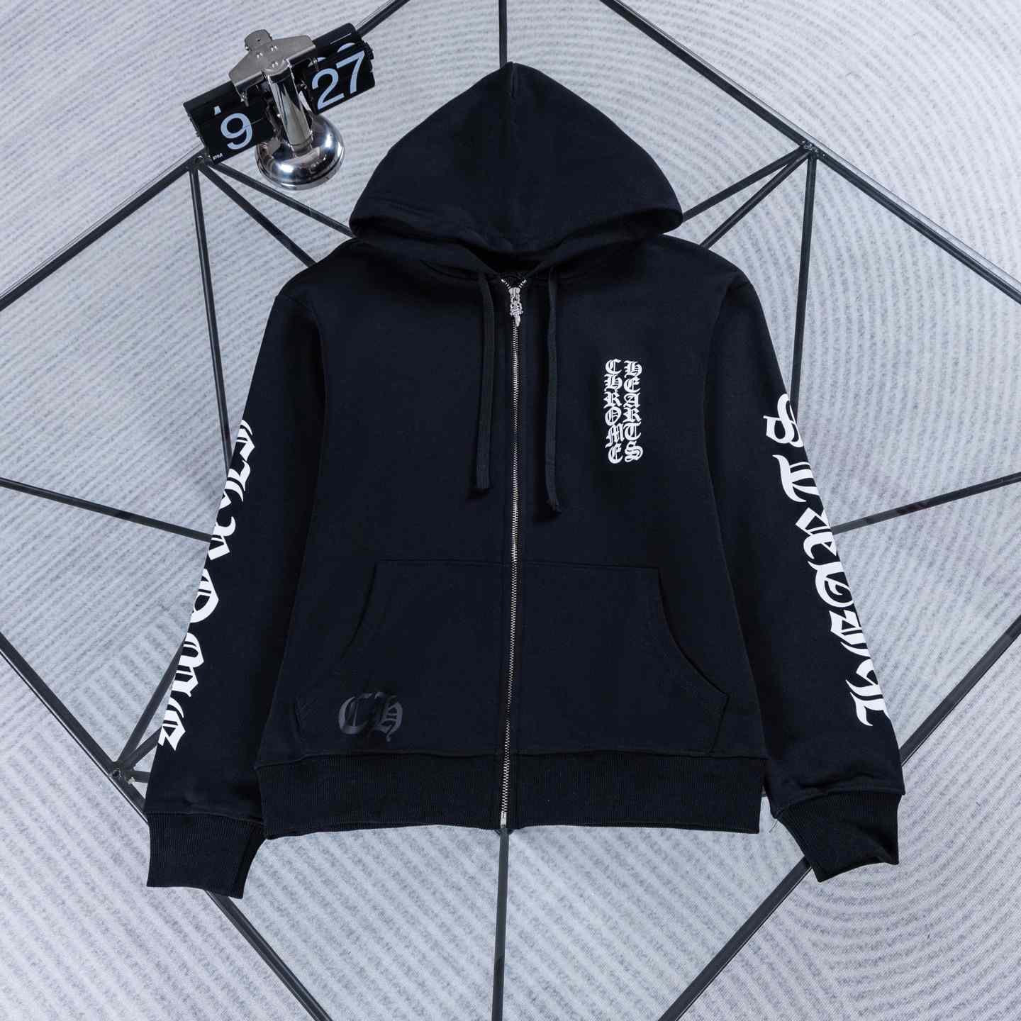 Chrome Hearts Eyechart Zip Up Hoodie - DesignerGu