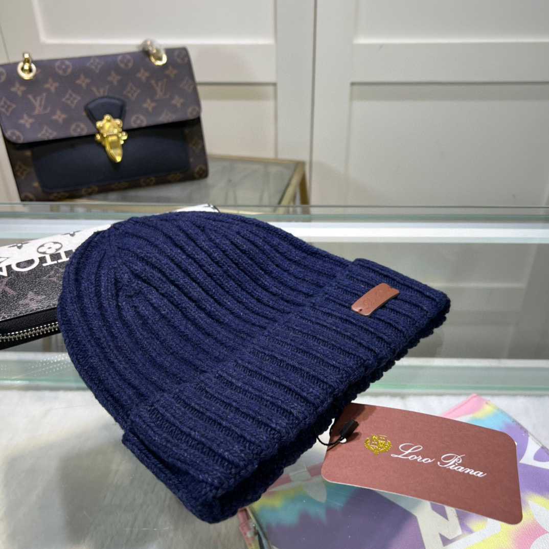Loro Piana Niseko Leather-Trimmed Cotton Beanie - DesignerGu