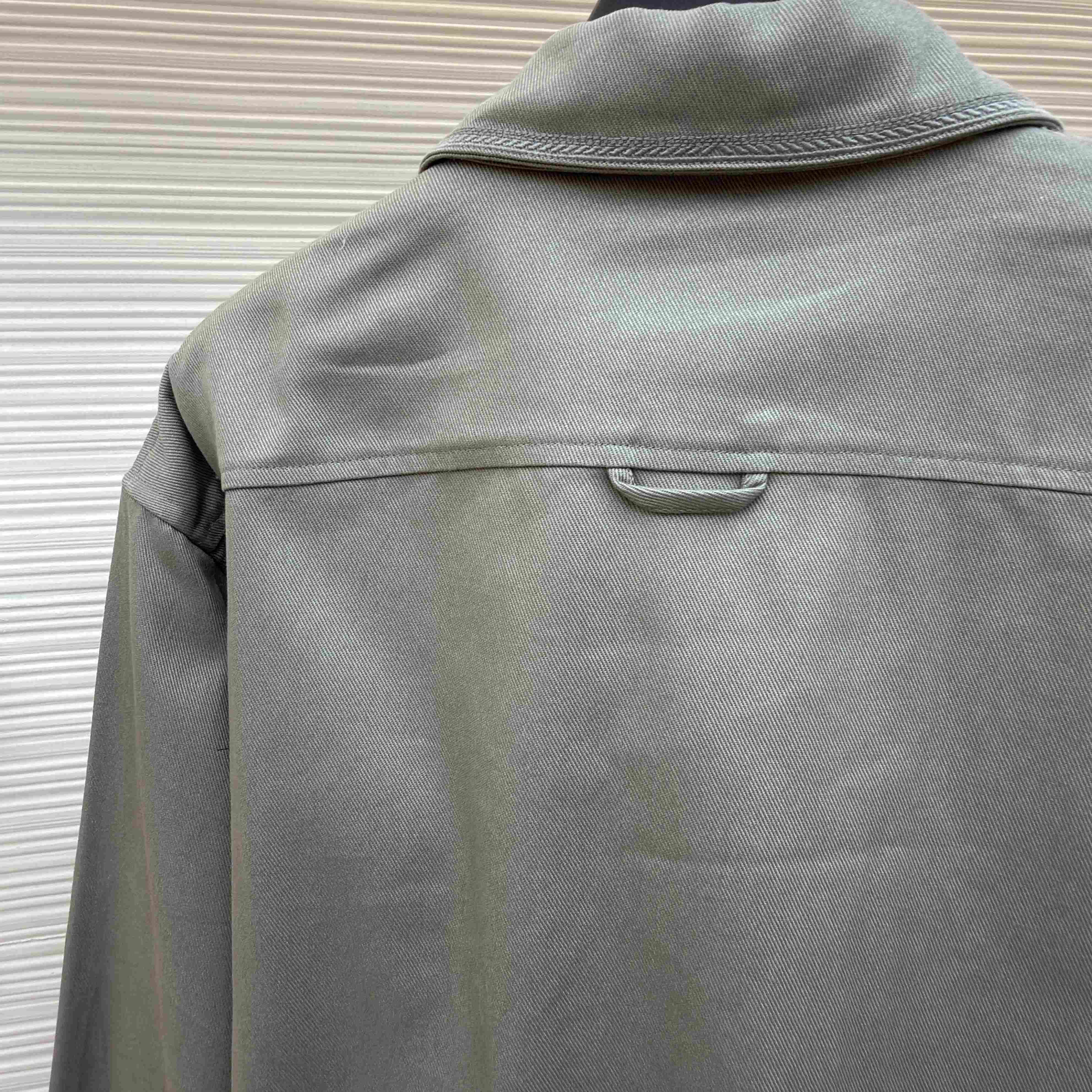 Dior Zipped Shirt With Dior Moulures Embroideries - DesignerGu