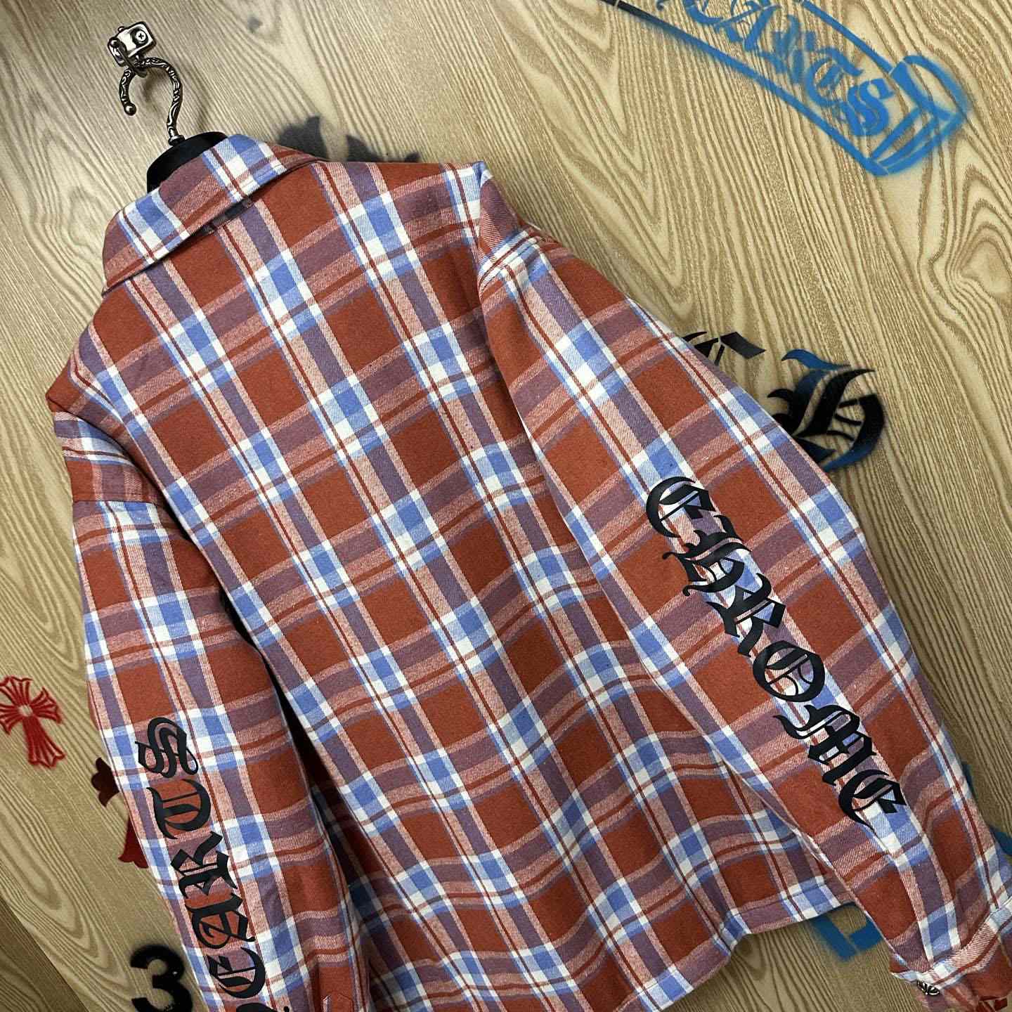 Chrome Hearts Workn Padded Flannel Shirt Jacket - DesignerGu