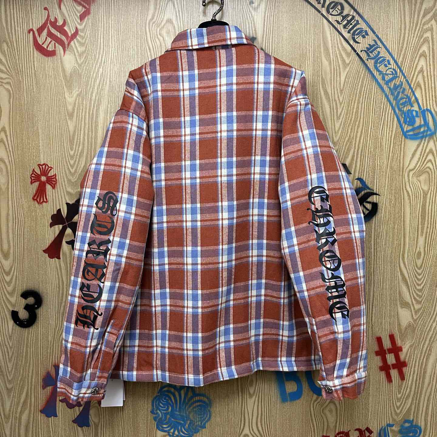 Chrome Hearts Workn Padded Flannel Shirt Jacket - DesignerGu