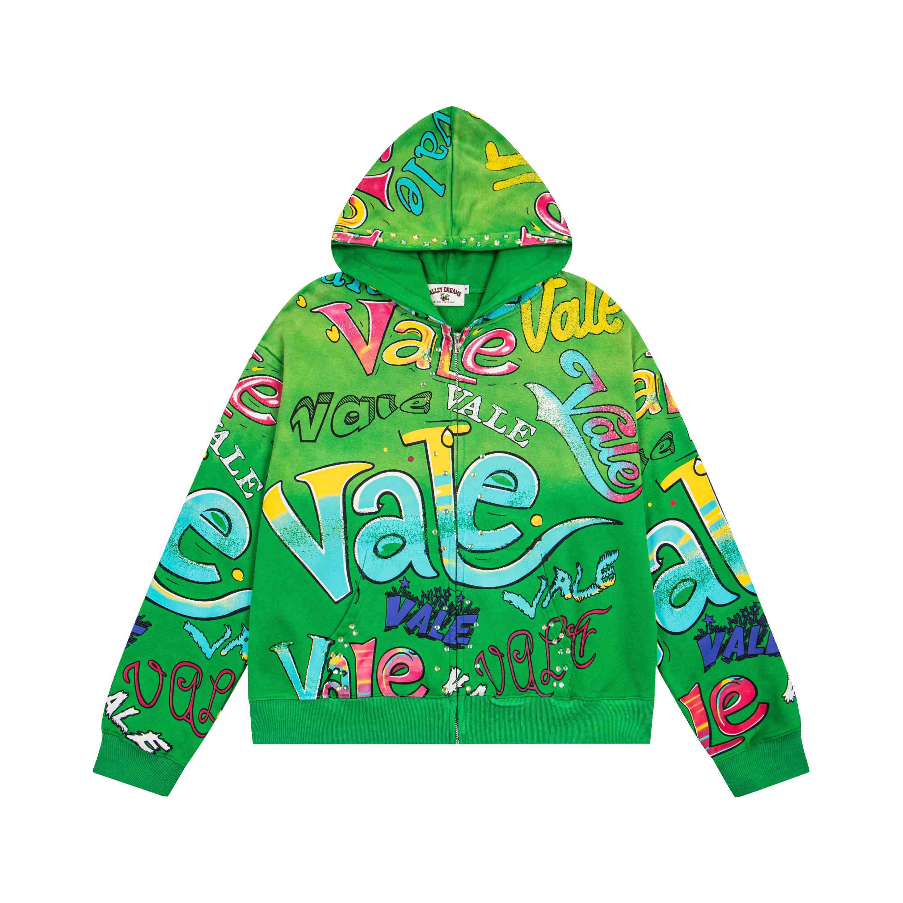 Vale Forever Spearmint Zip-Up Hoodie - DesignerGu
