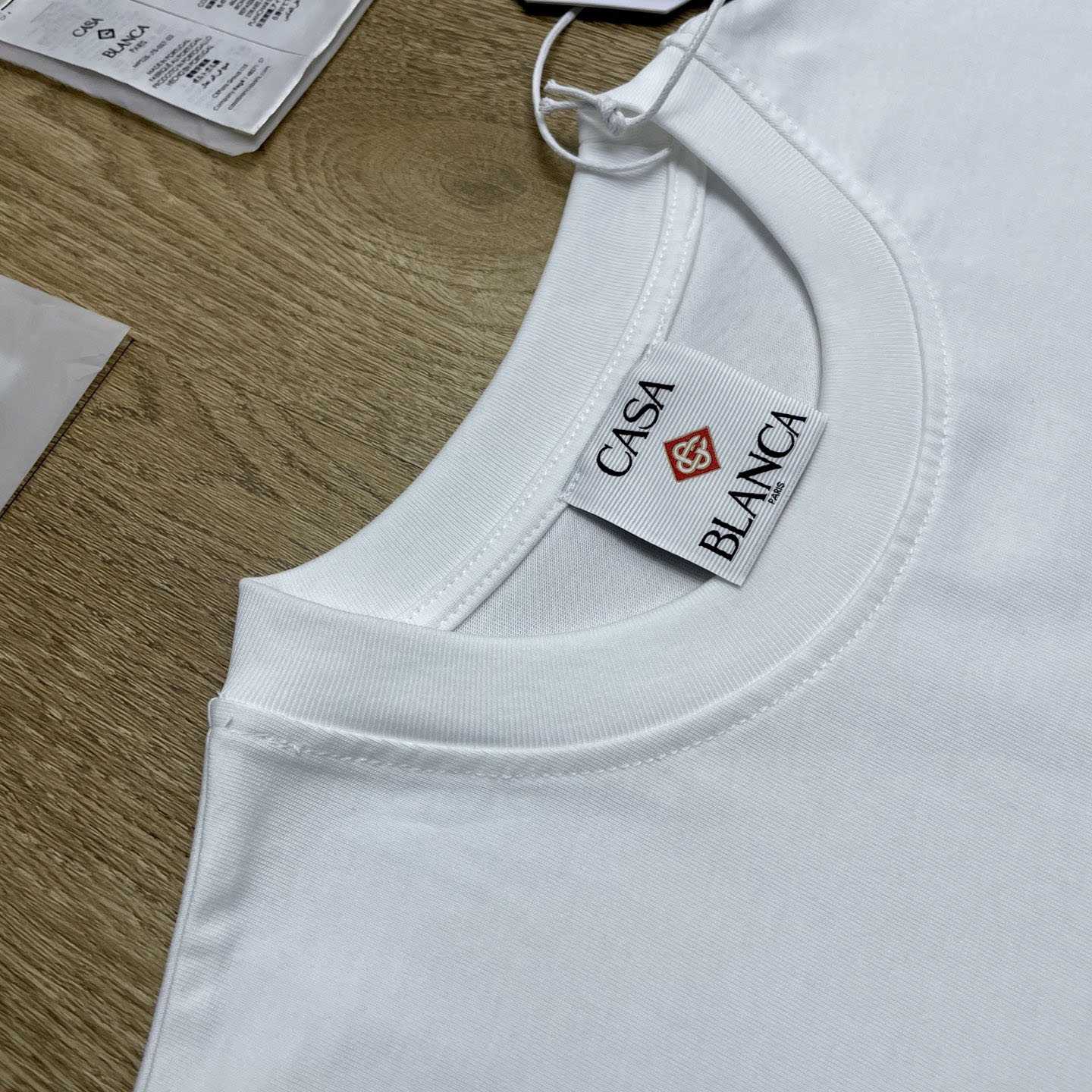 Casablanca White Tennis Club Icon Short Sleeve T‑Shirt C1192 - DesignerGu