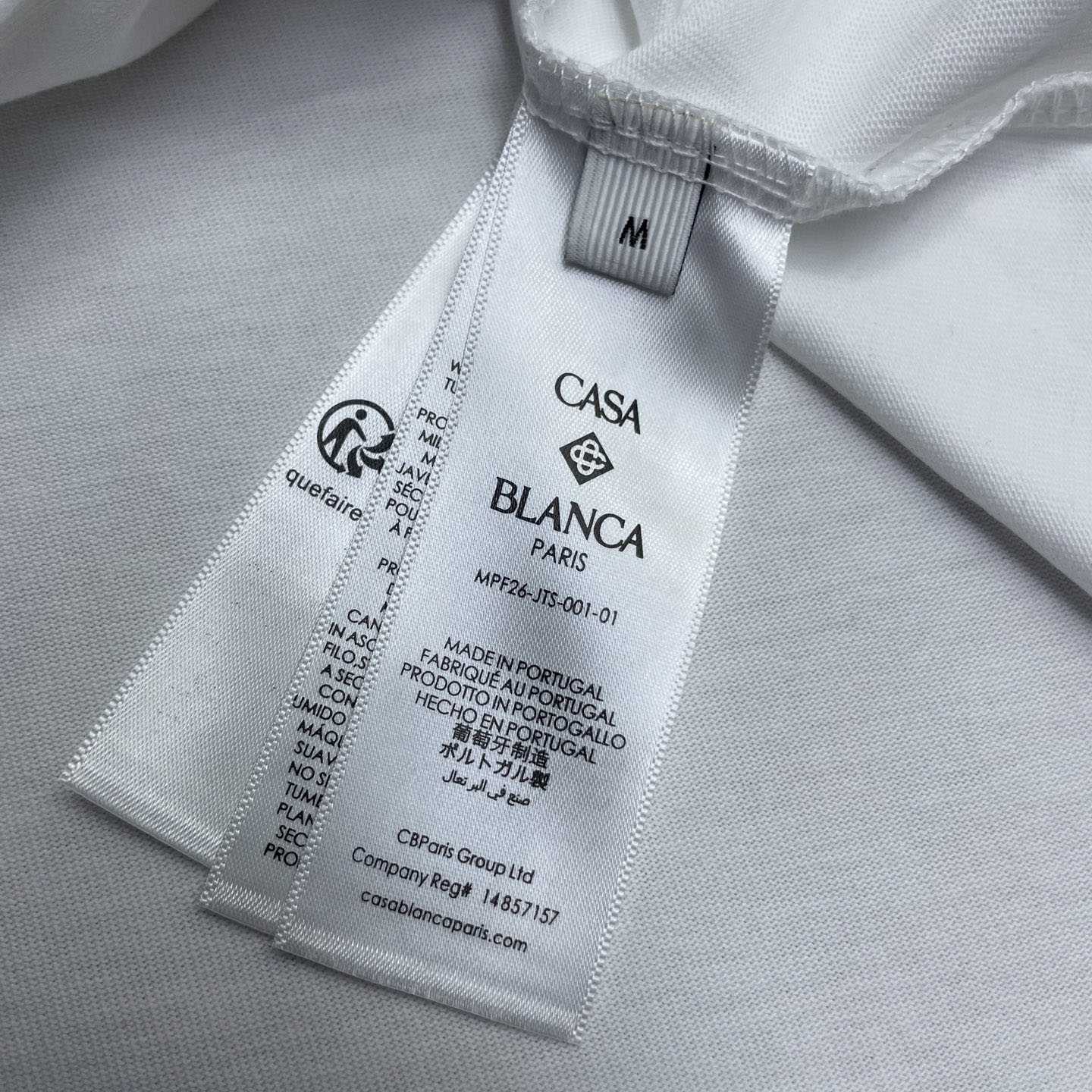 Casablanca White Tennis Club Icon Short Sleeve T‑Shirt C1192 - DesignerGu