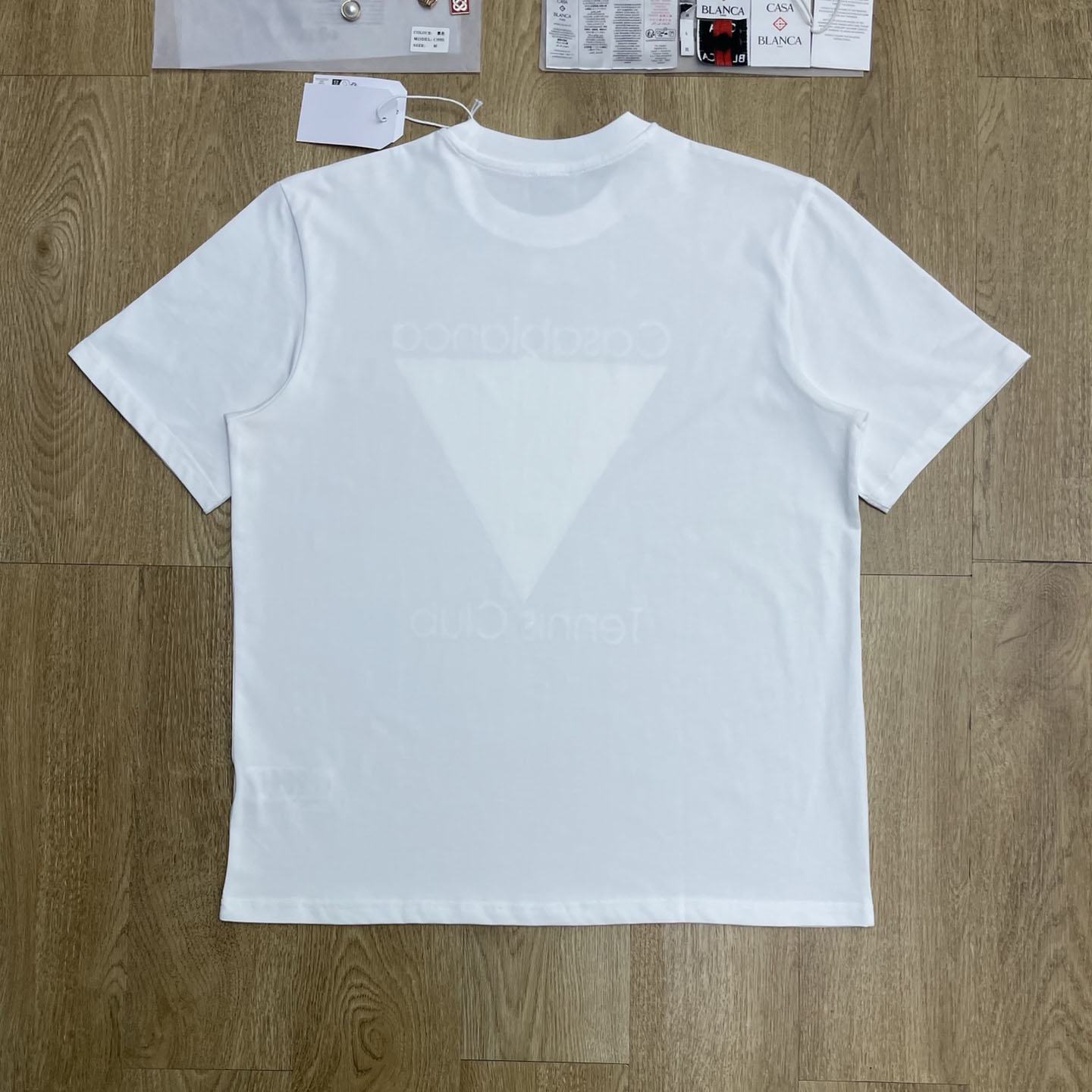 Casablanca White Tennis Club Icon Short Sleeve T‑Shirt C1192 - DesignerGu