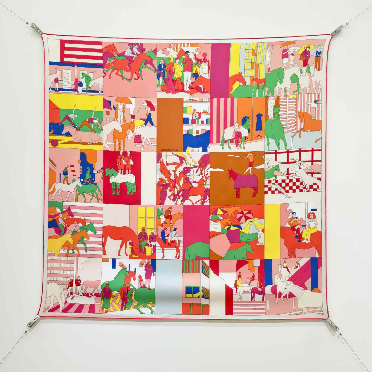 Hermes Mon Cheval Et Moi Scarf 90 - DesignerGu