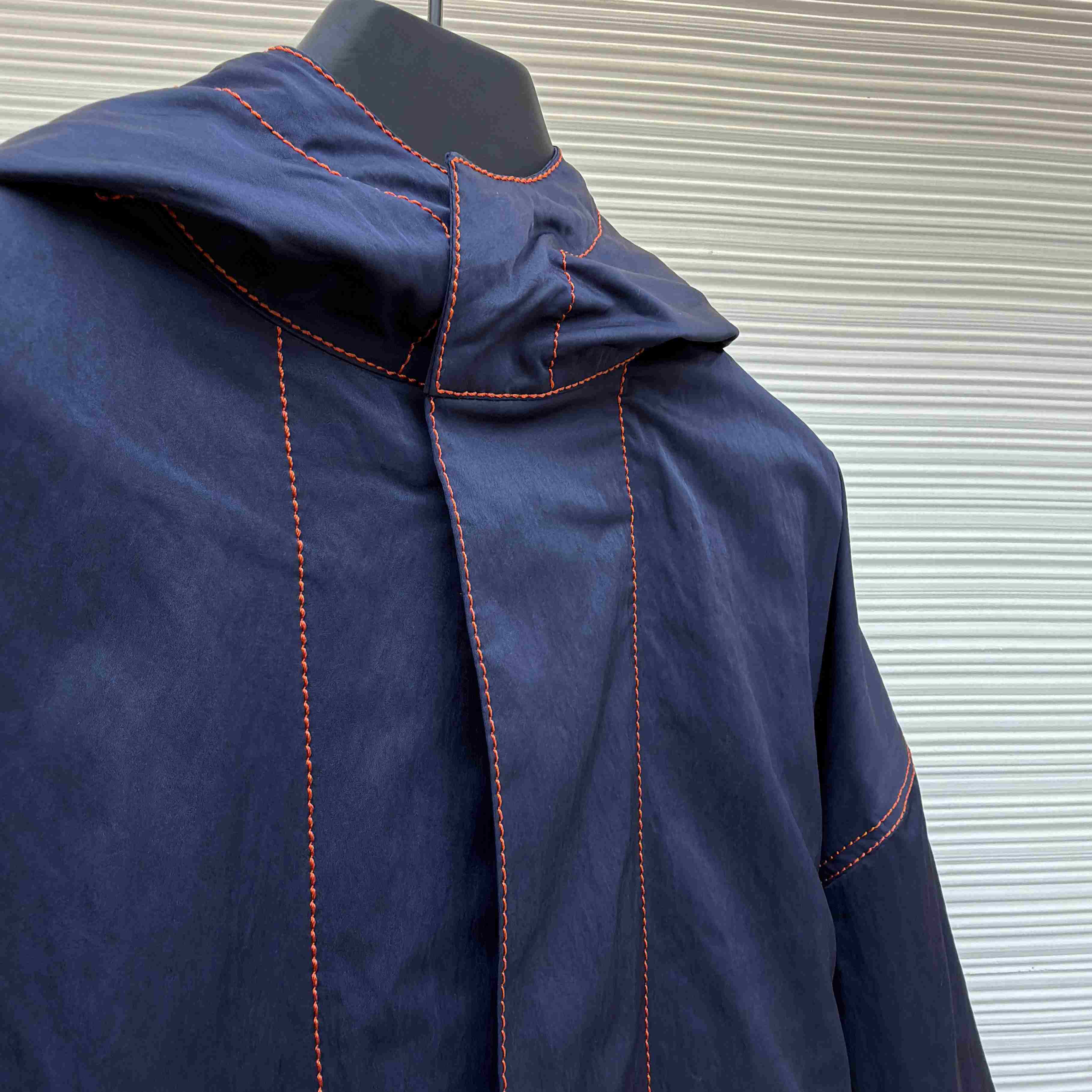 Bottega Veneta Navy Tech Jacket - DesignerGu