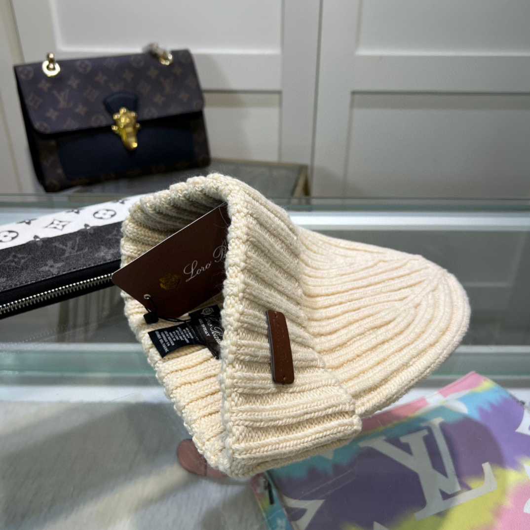Loro Piana Niseko Leather-Trimmed Cotton Beanie - DesignerGu
