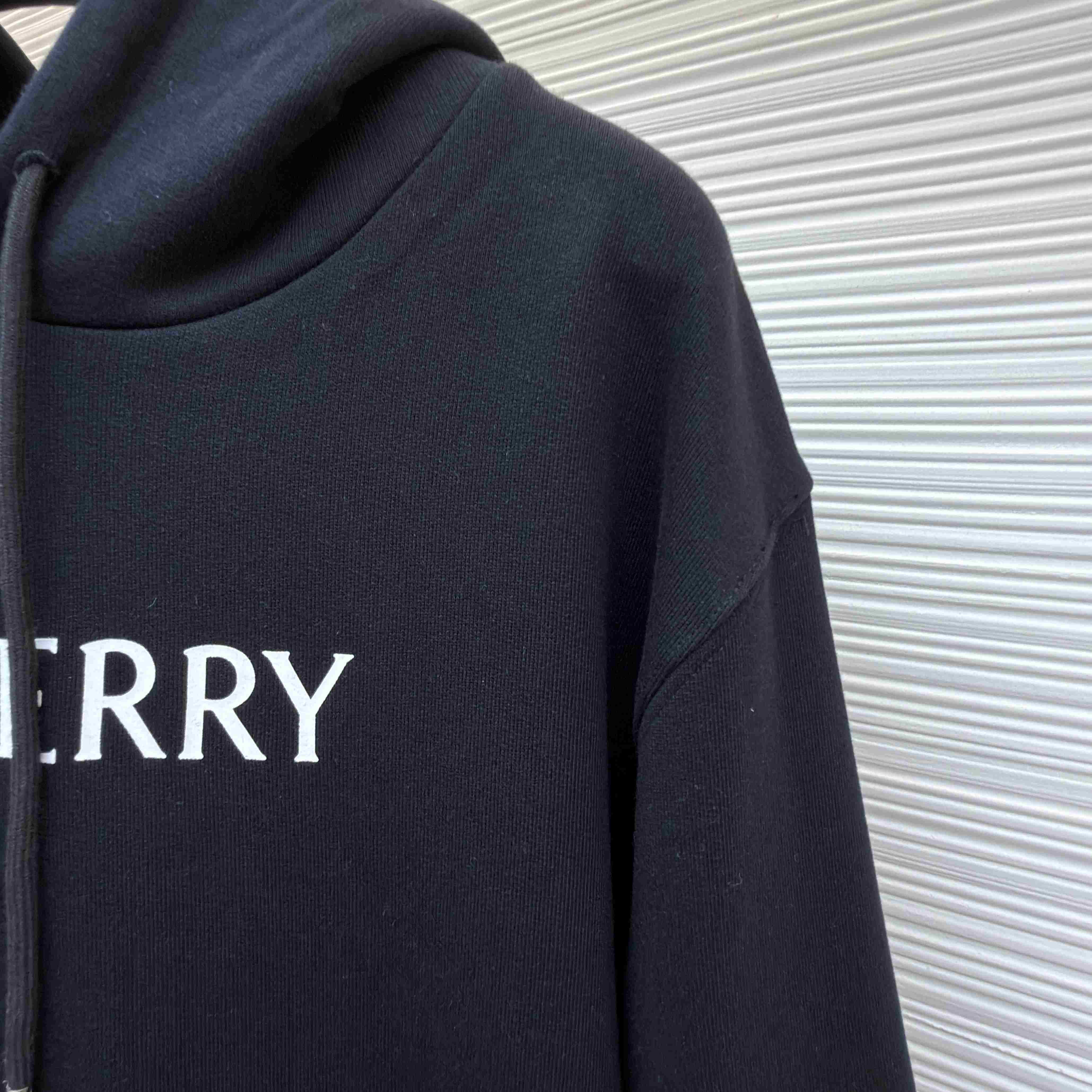 Burberry Logo Cotton Hoodie - DesignerGu