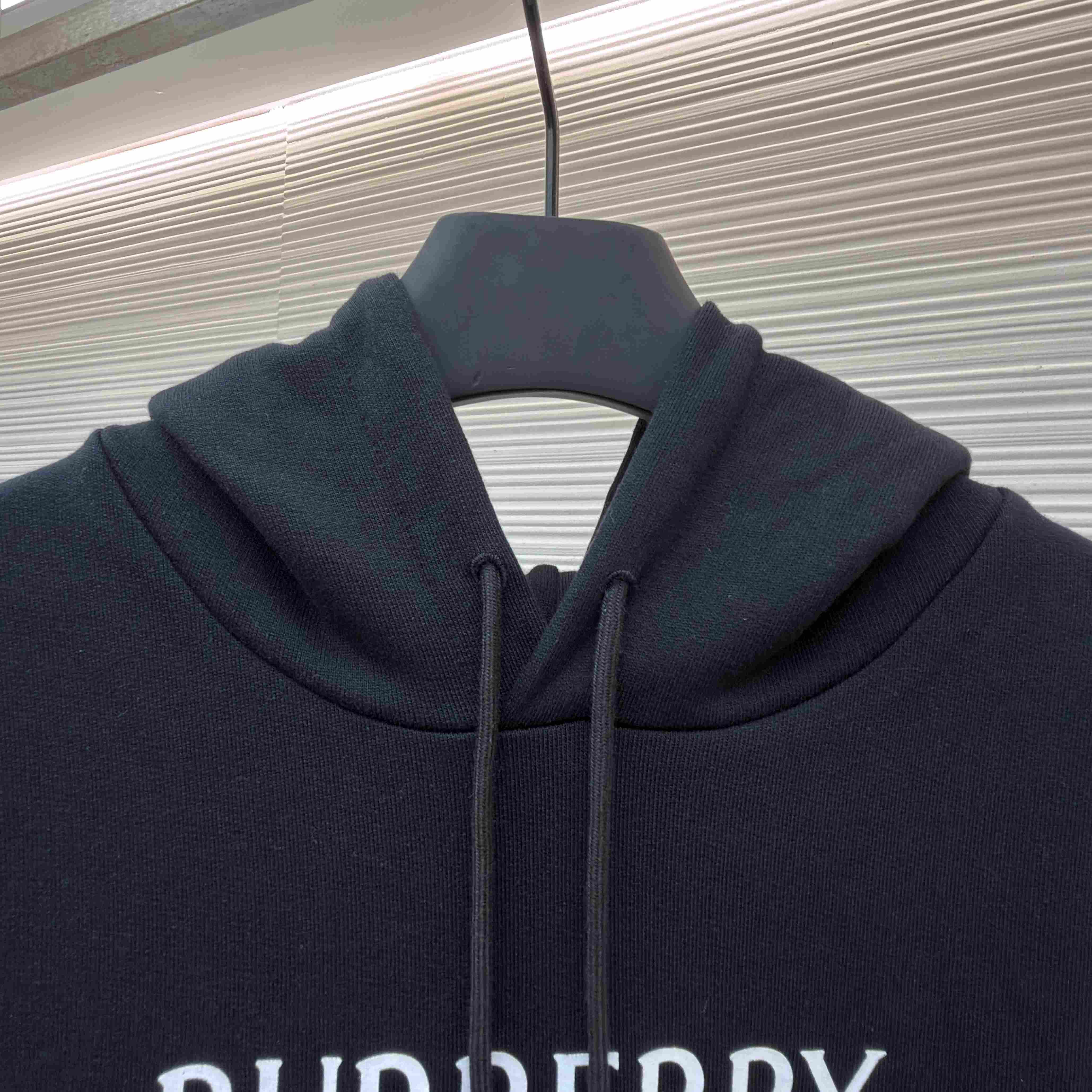 Burberry Logo Cotton Hoodie - DesignerGu