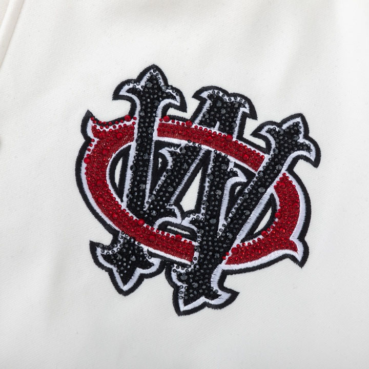 Off-White™ Crystal Full Lea Varsity Jacket - DesignerGu