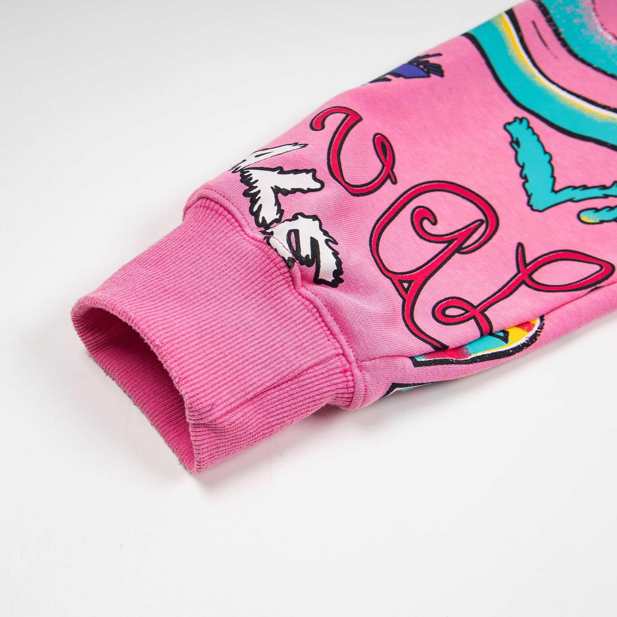Vale Forever Crystal-Embellished Graffiti-Print Hoodie - DesignerGu