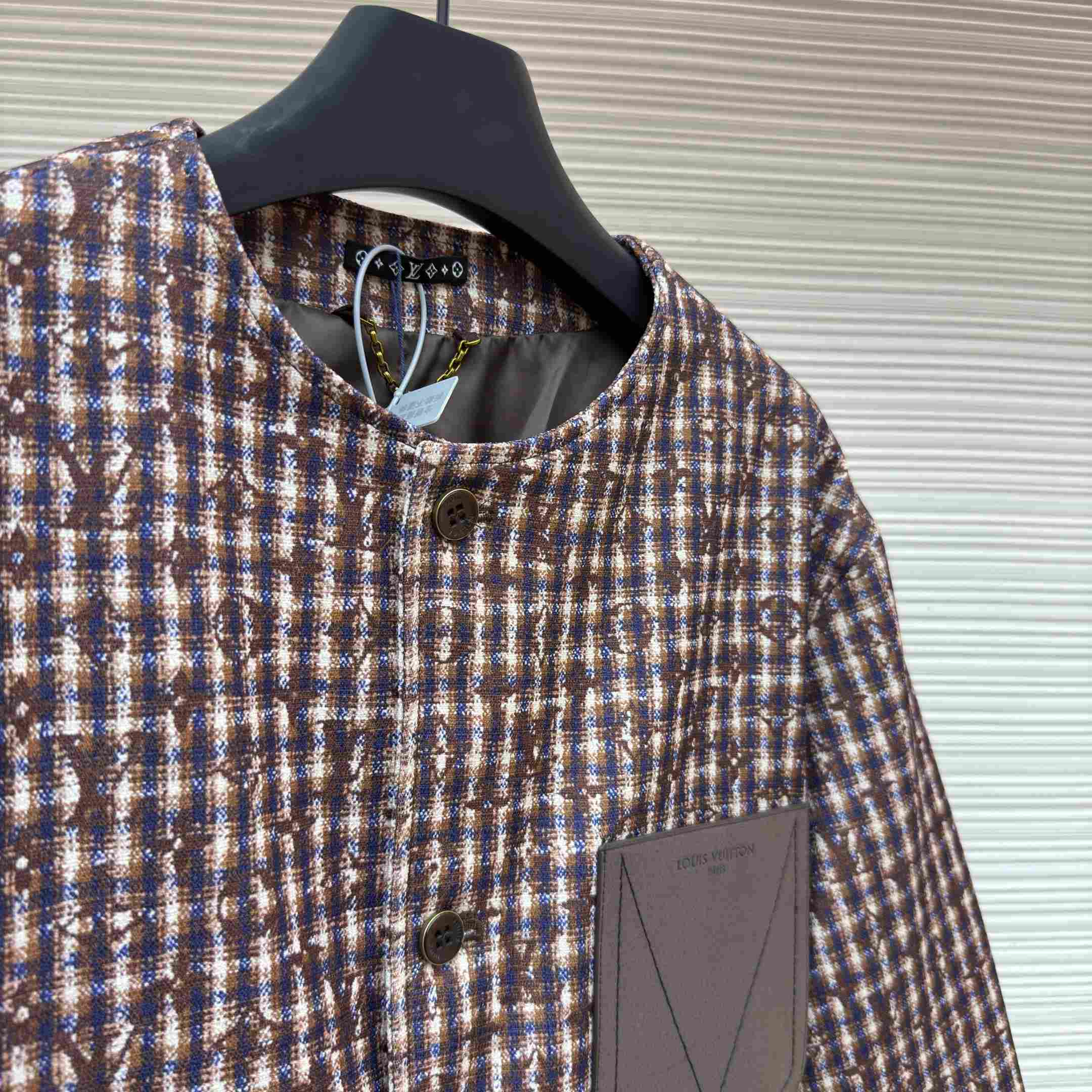 Louis Vuitton Monogram Chic Collarless Tweed Jacket 1AJBN6 - DesignerGu